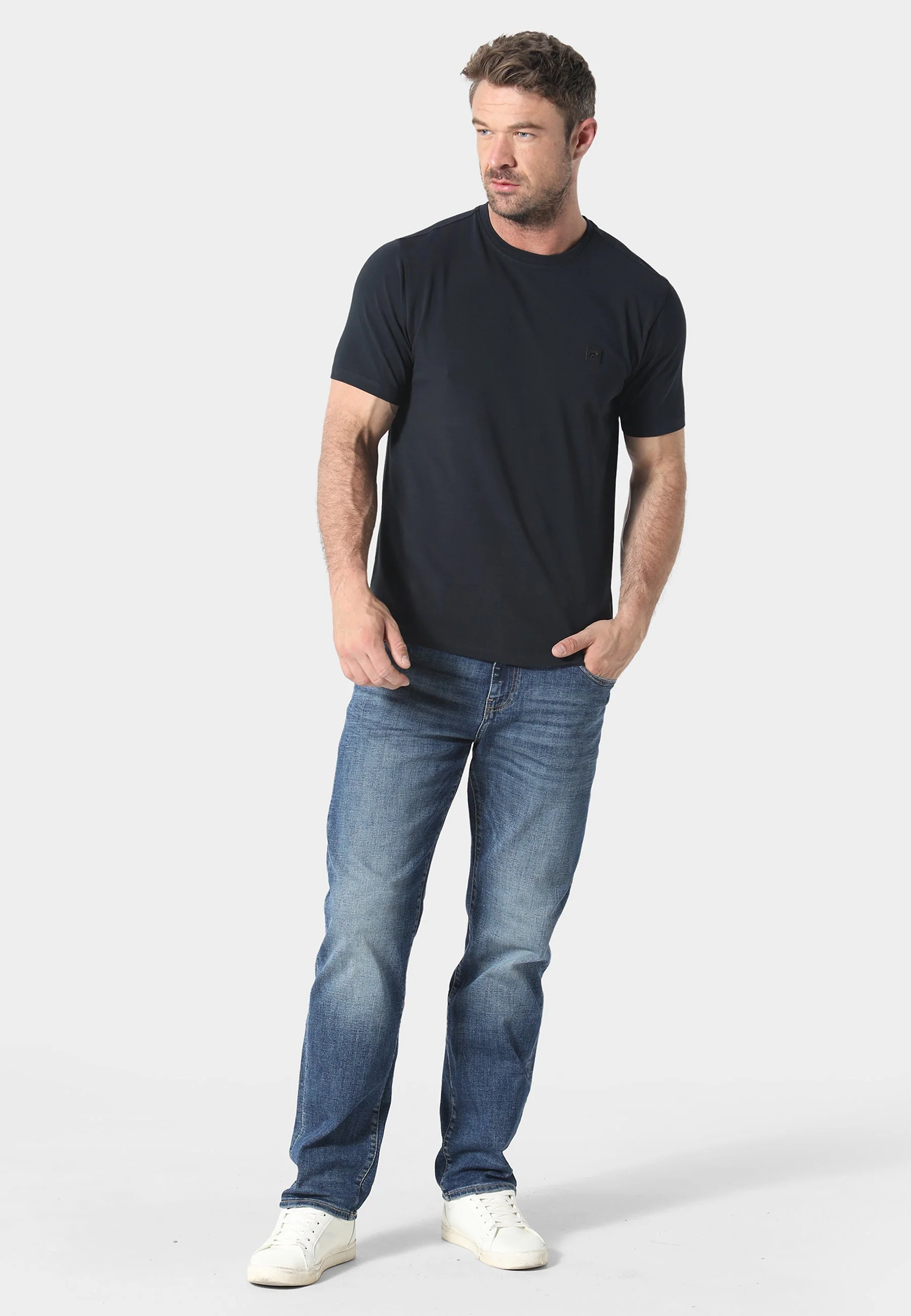 883 Police Dover Navy T-Shirt - Image 3