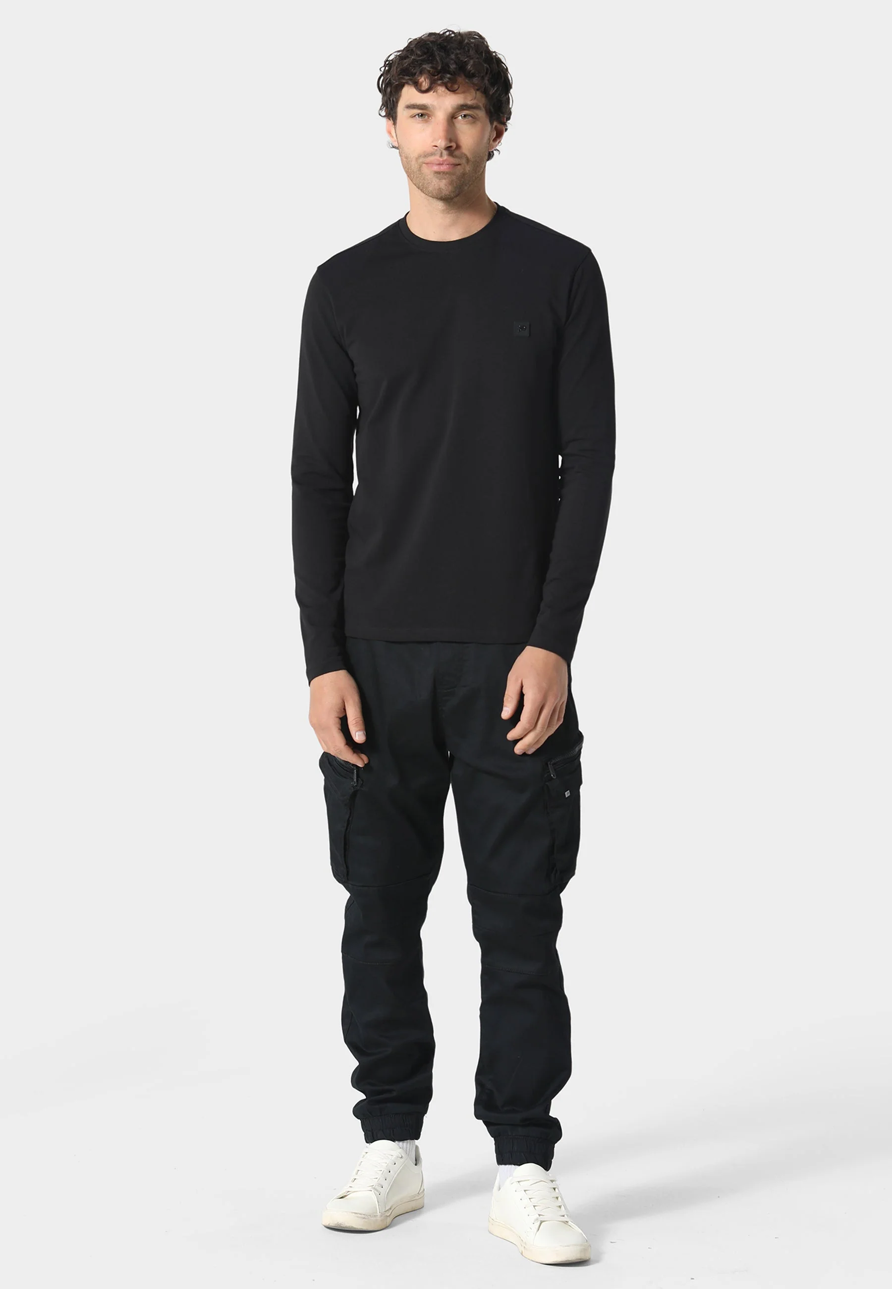 883 Police Highgate L/S Black T-Shirt - Image 3