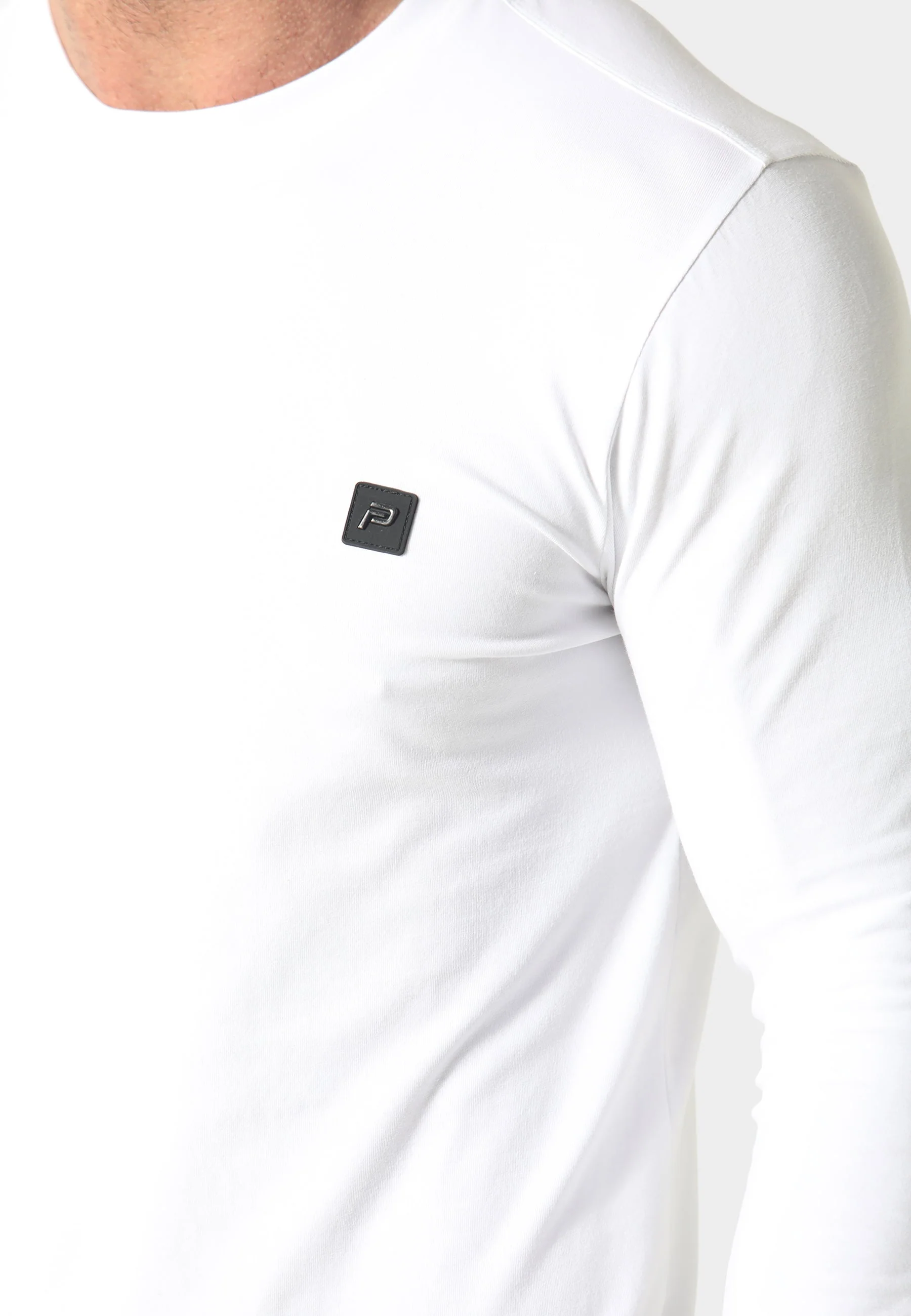 883 Police Highgate L/S White T-Shirt - Image 4