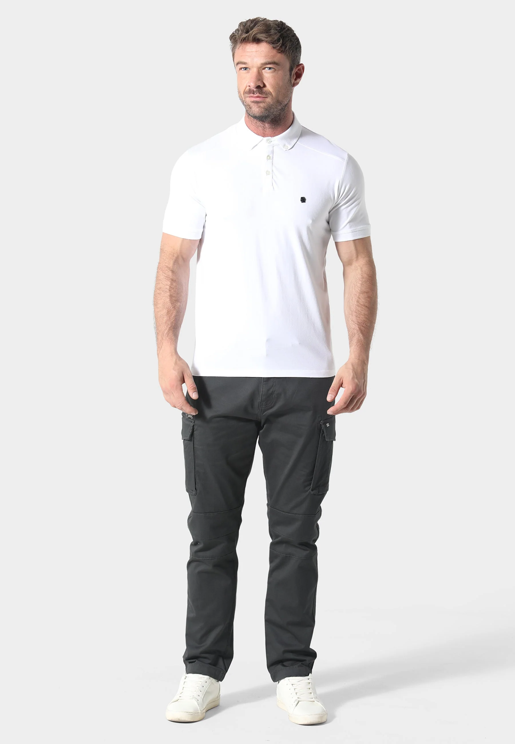883 Police Neptunes White Polo Shirt - Image 3