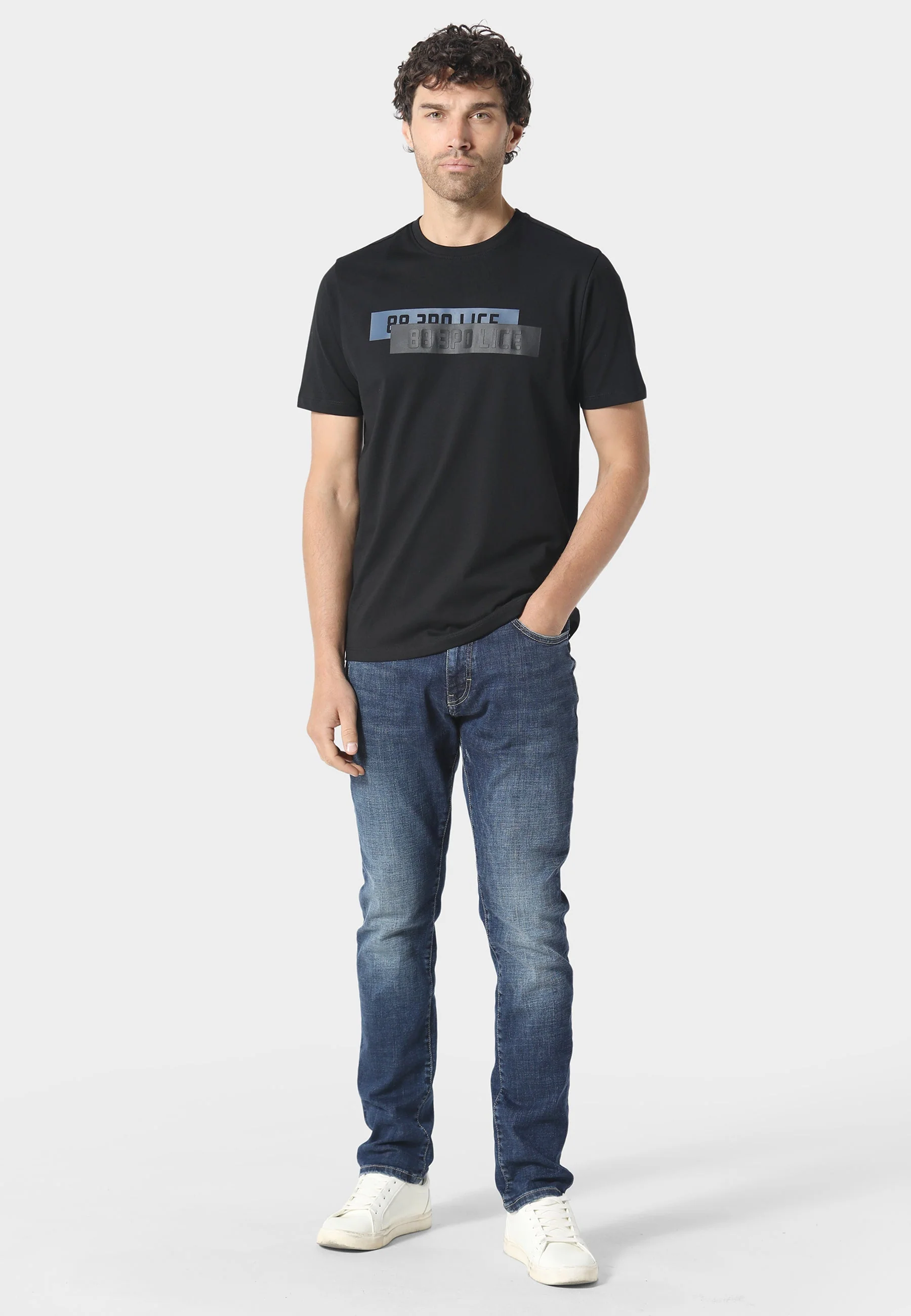 883 Police TODD 1020 Dino Slim Fit Blue Jeans - Image 4