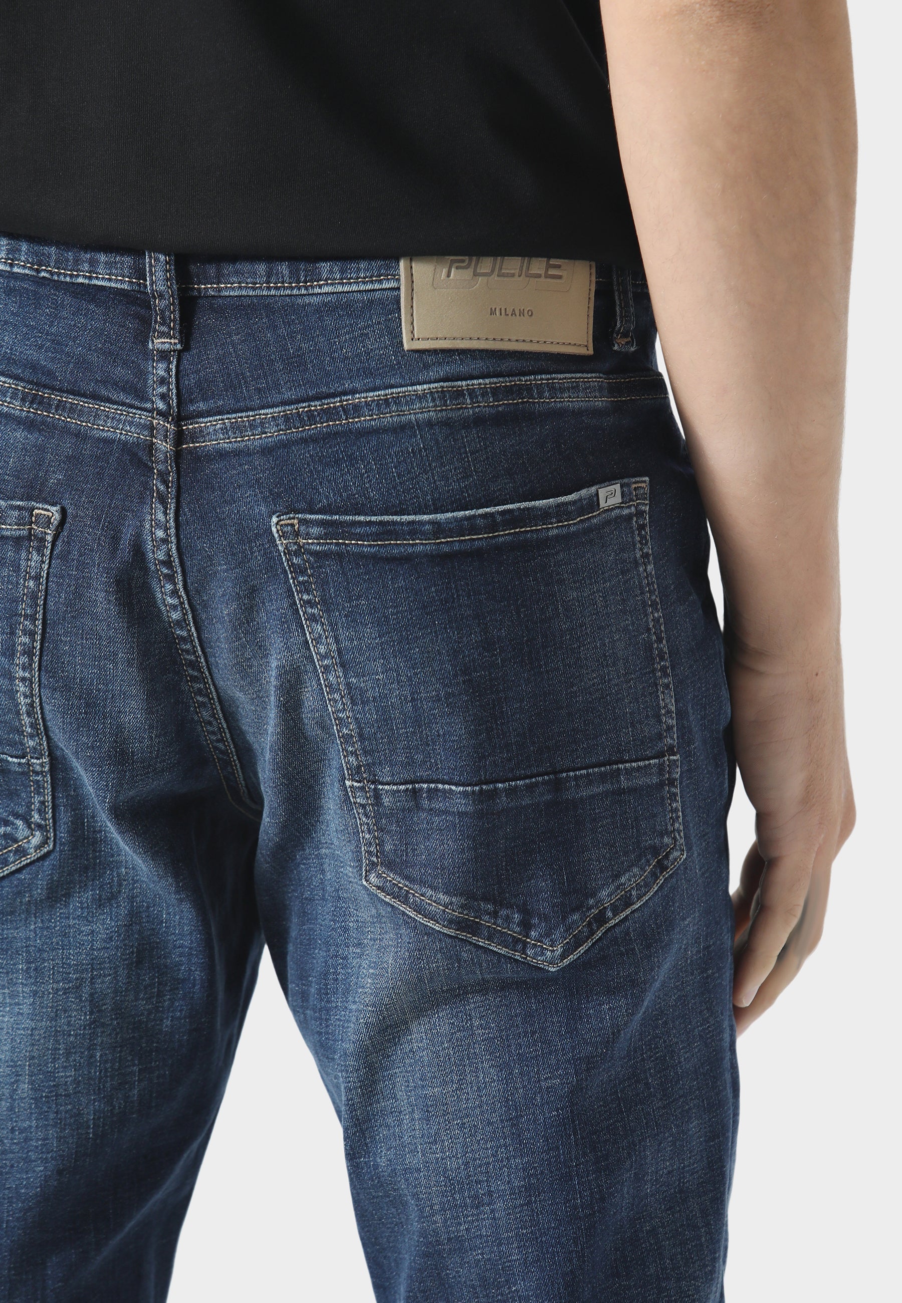 883 Police TODD 1020 Dino Slim Fit Blue Jeans - Image 5