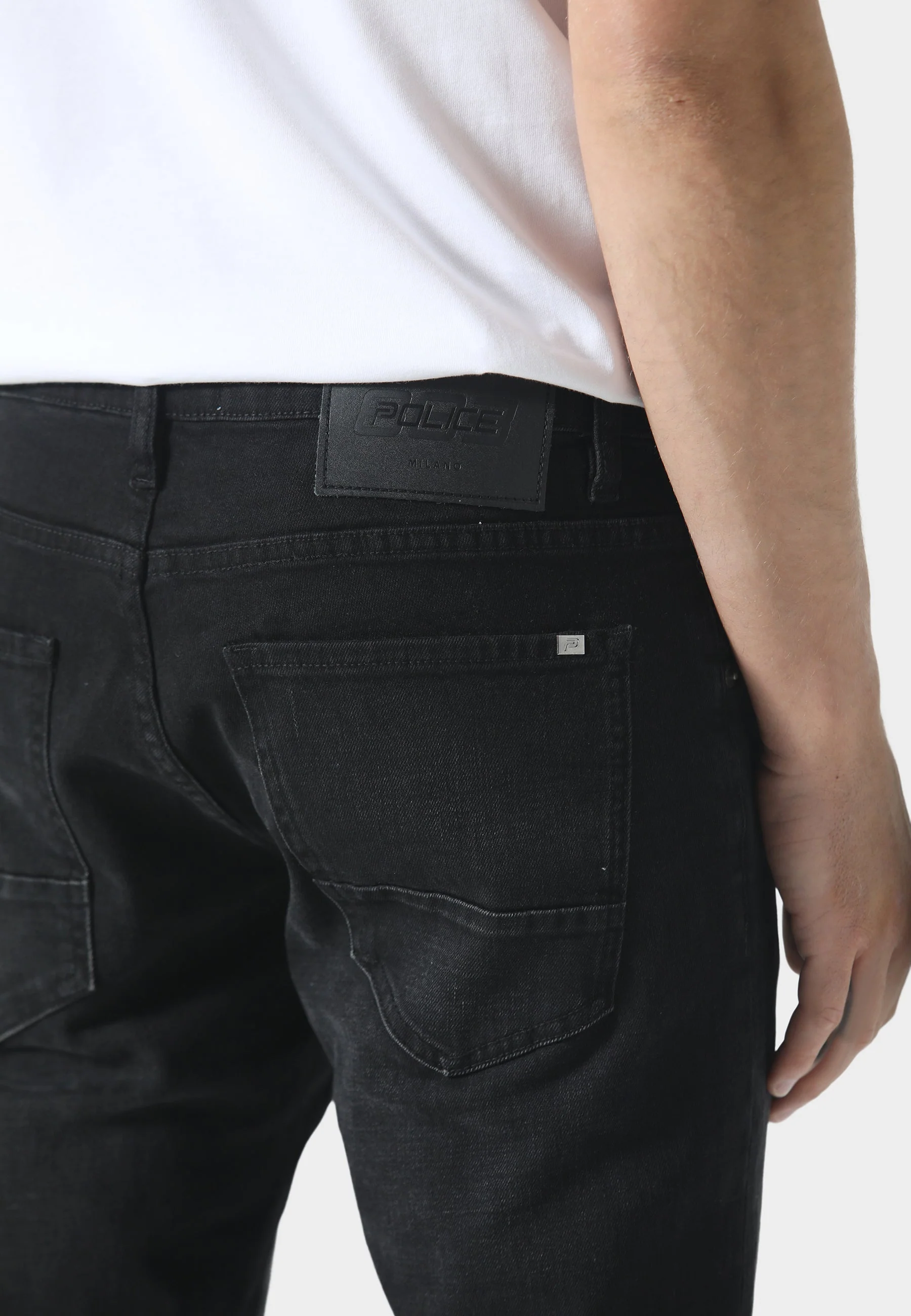 883 Police TODD 935 Dino Slim Fit Black Jeans - Image 4