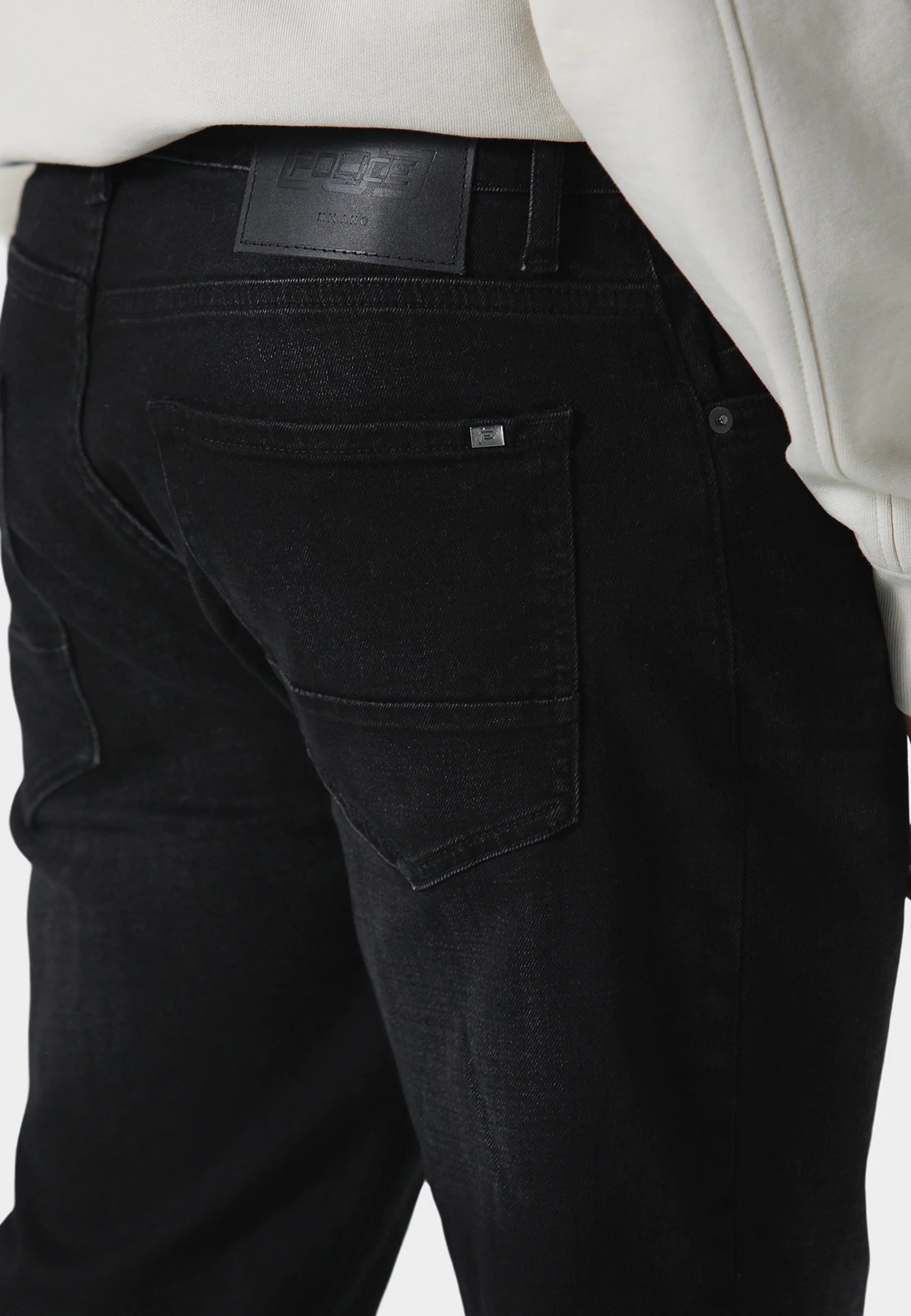 883 Police TODD 935 Mattia Regular Fit Black Jeans - Image 3