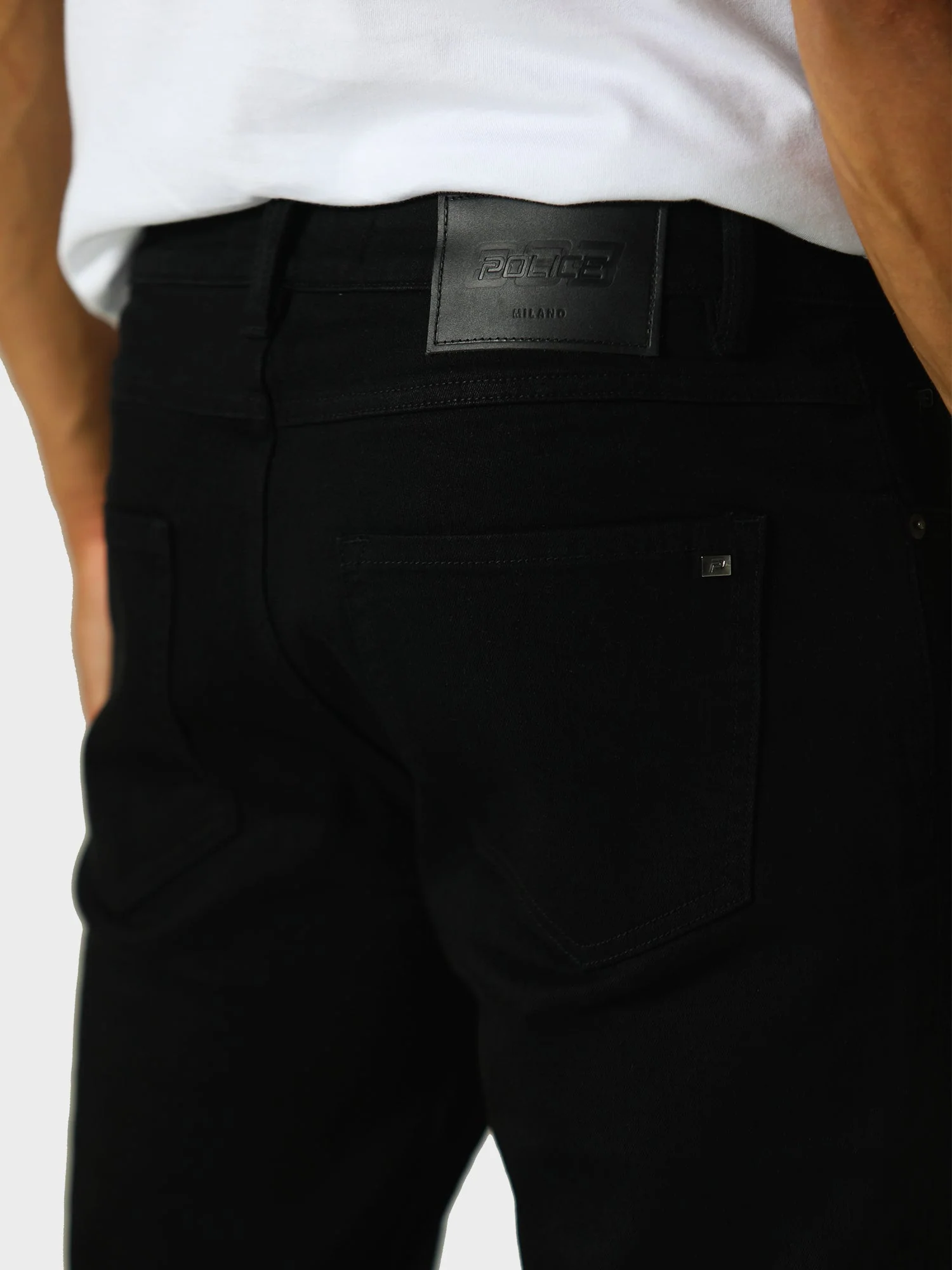 883 Police TODD 960 Mattia Regular Fit Black Jeans - Image 3
