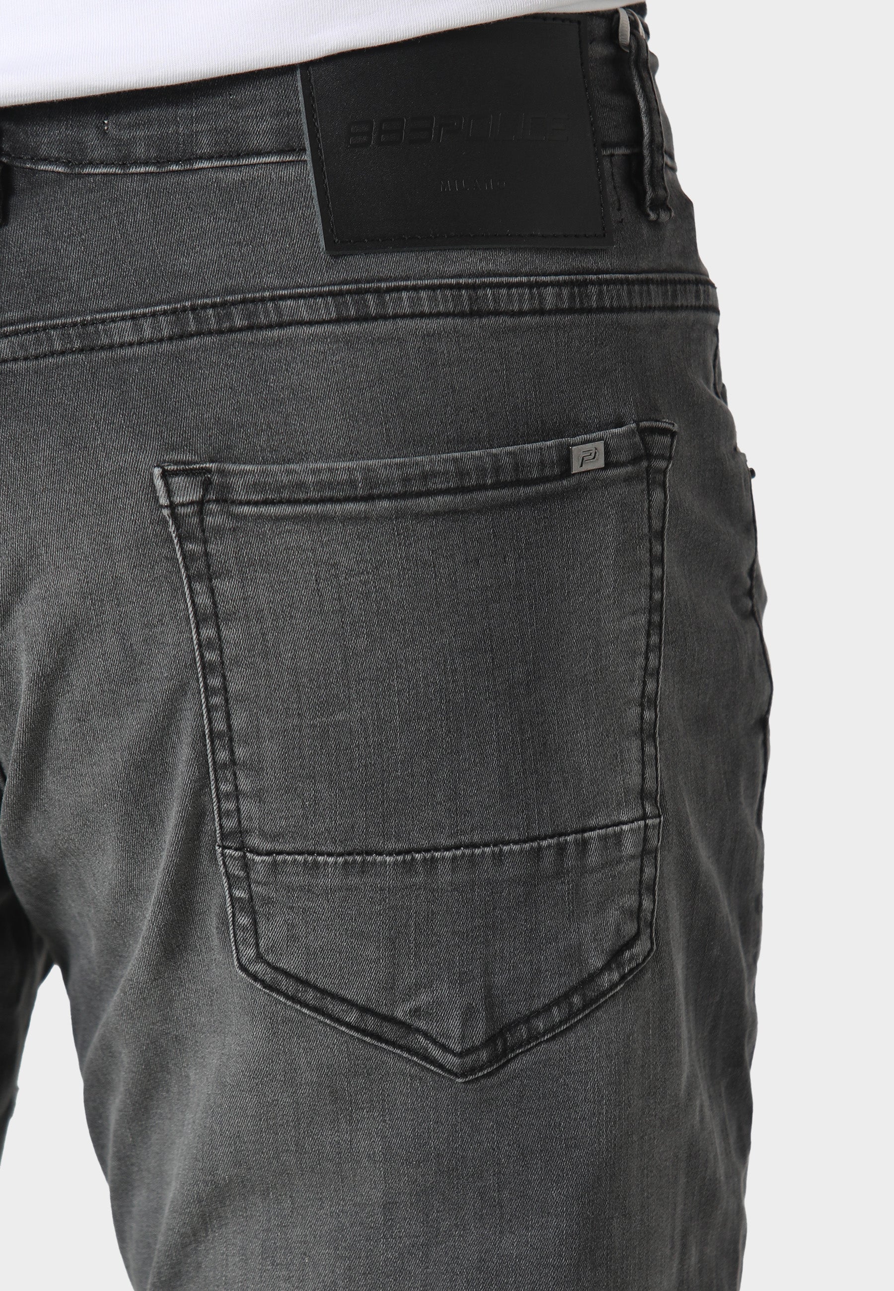 883 Police TODD 993 Mattia Regular Fit Grey Jeans - Image 5