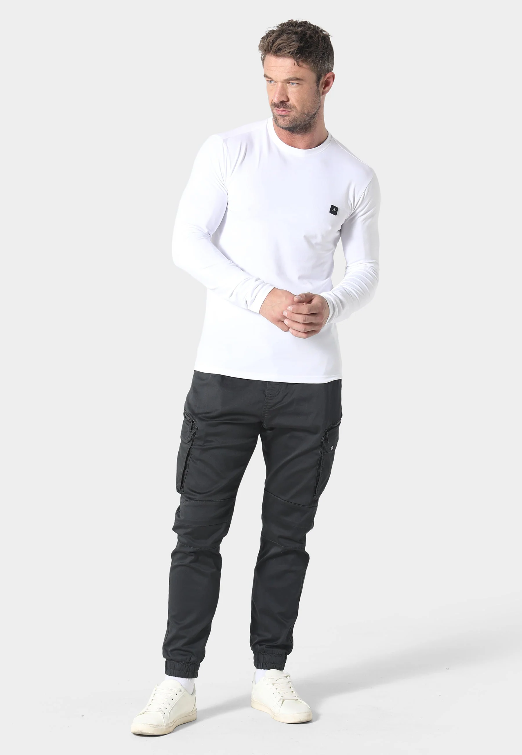 883 Police Ware Charcoal Cargo Pants - Image 4