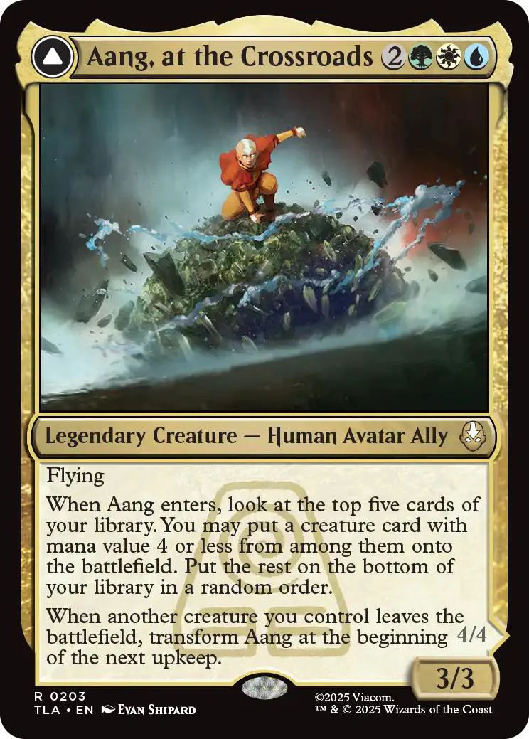 Aang, at the Crossroads // Aang, Destined Savior [203] [Avatar: The Last Airbender] [Non-Foil]