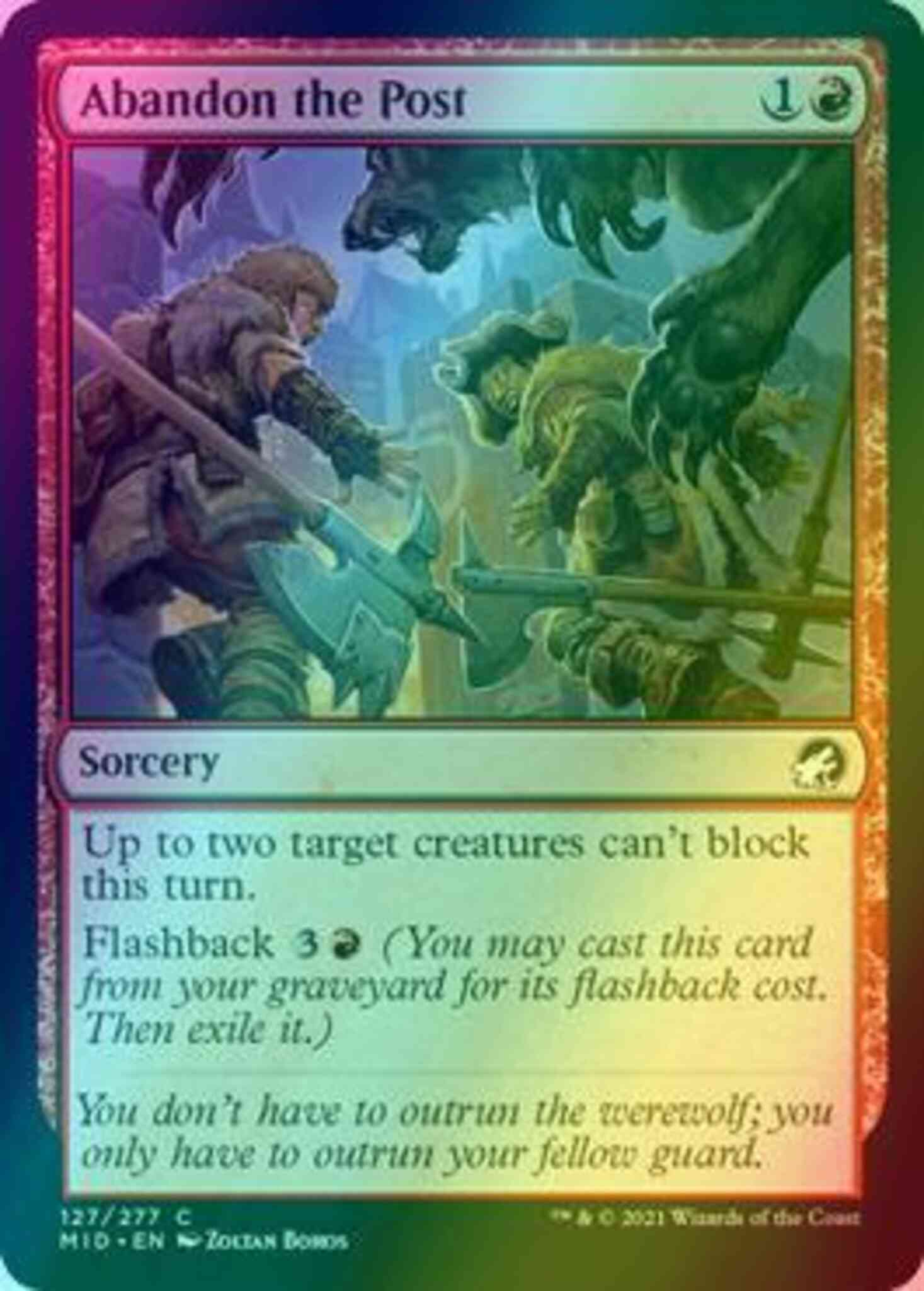 Abandon the Post [127] [Innistrad: Midnight Hunt] [Foil]