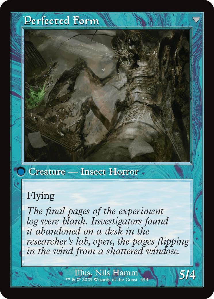 Aberrant Researcher // Perfected Form [454] [Retro Frame] [Innistrad Remastered] [Non-Foil] - Image 2