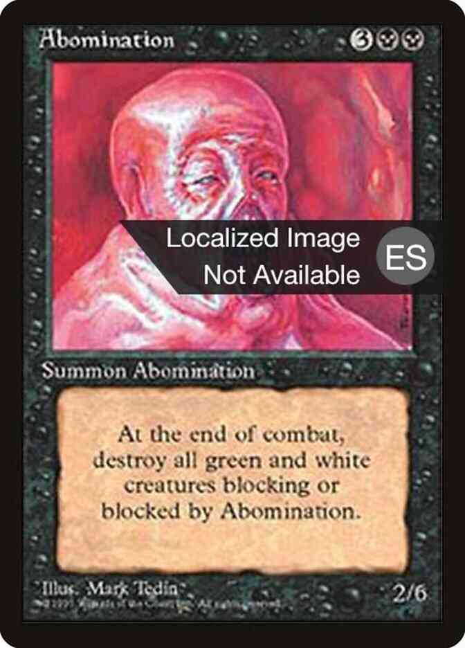 Abomination - Portuguese [117] [Fourth Edition Black Border: Portuguese] [Non-Foil]