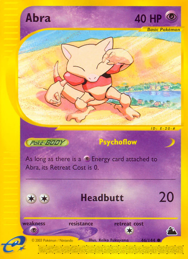 Abra - 46/144 - Common [ecard3-46] [Reverse Holo]