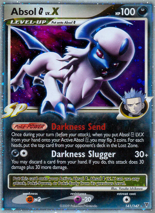 Absol G - 141/147 - Rare Holo Lv.X [pl3-141] [Ultra]