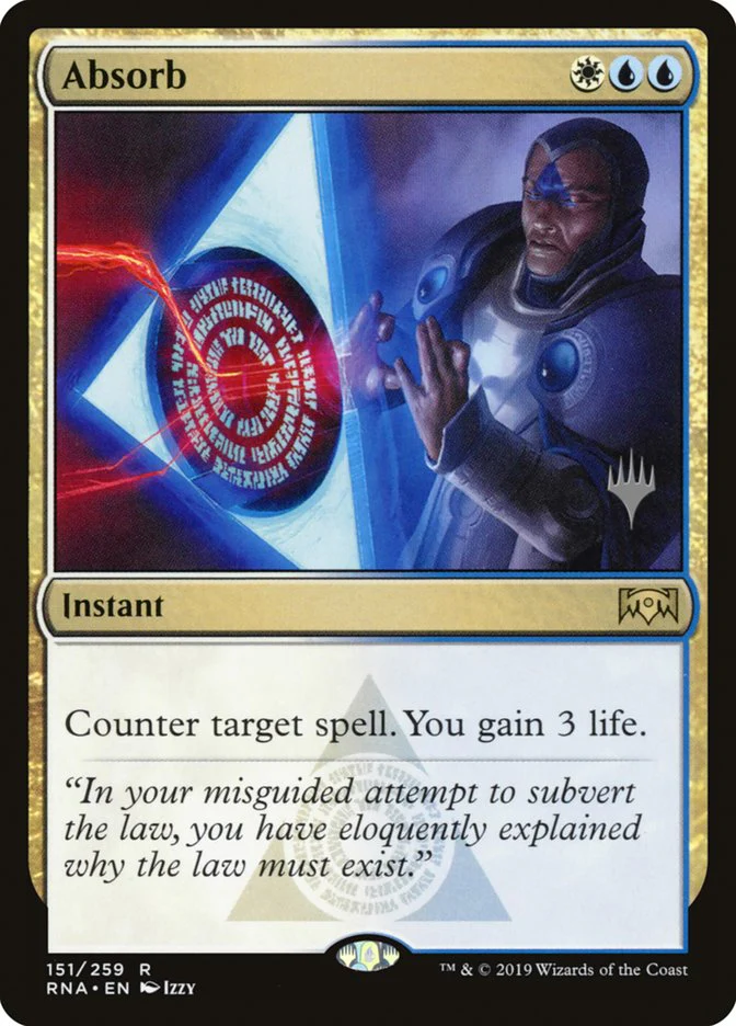 Absorb [151p] [Promo Pack] [Ravnica Allegiance Promos] [Foil]