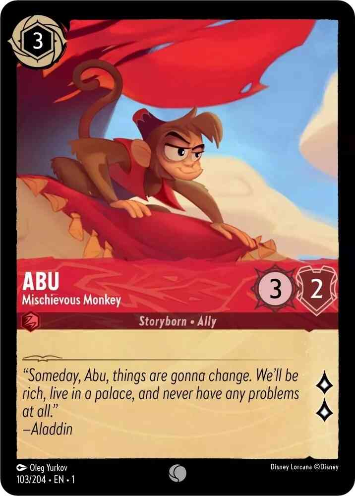 Abu - Mischievous Monkey - 103/204 [The First Chapter] [Non-Foil]