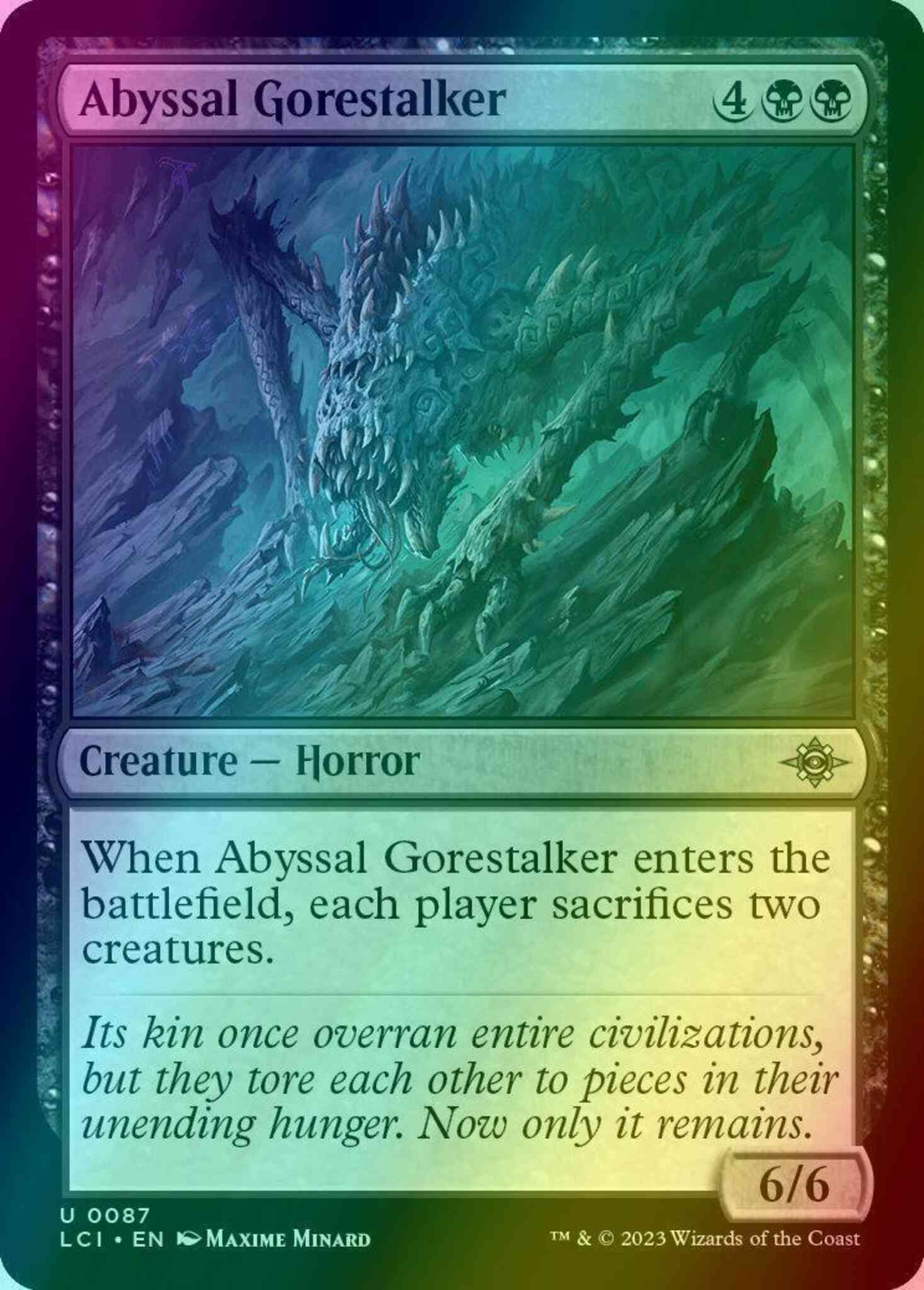 Abyssal Gorestalker [87] [The Lost Caverns of Ixalan] [Foil]