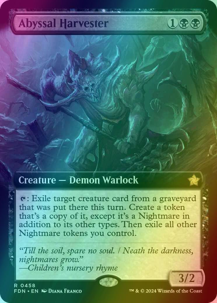 Abyssal Harvester [458] [Extended Art] [Foundations] [Foil]