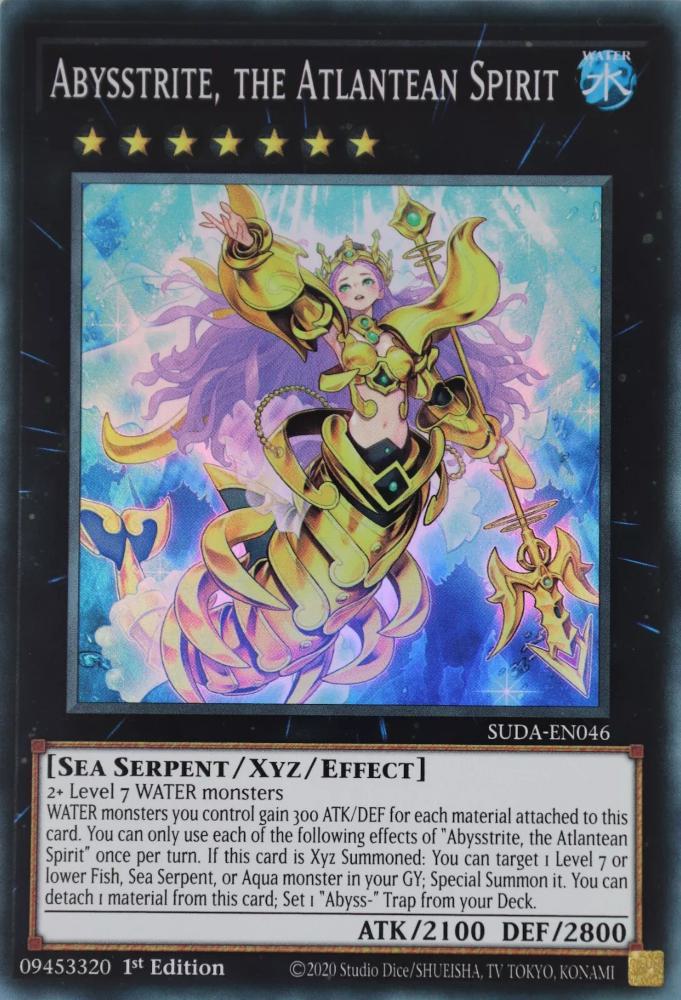 Abysstrite, the Atlantean Spirit - SUDA-EN046 - Super Rare - 1st Edition
