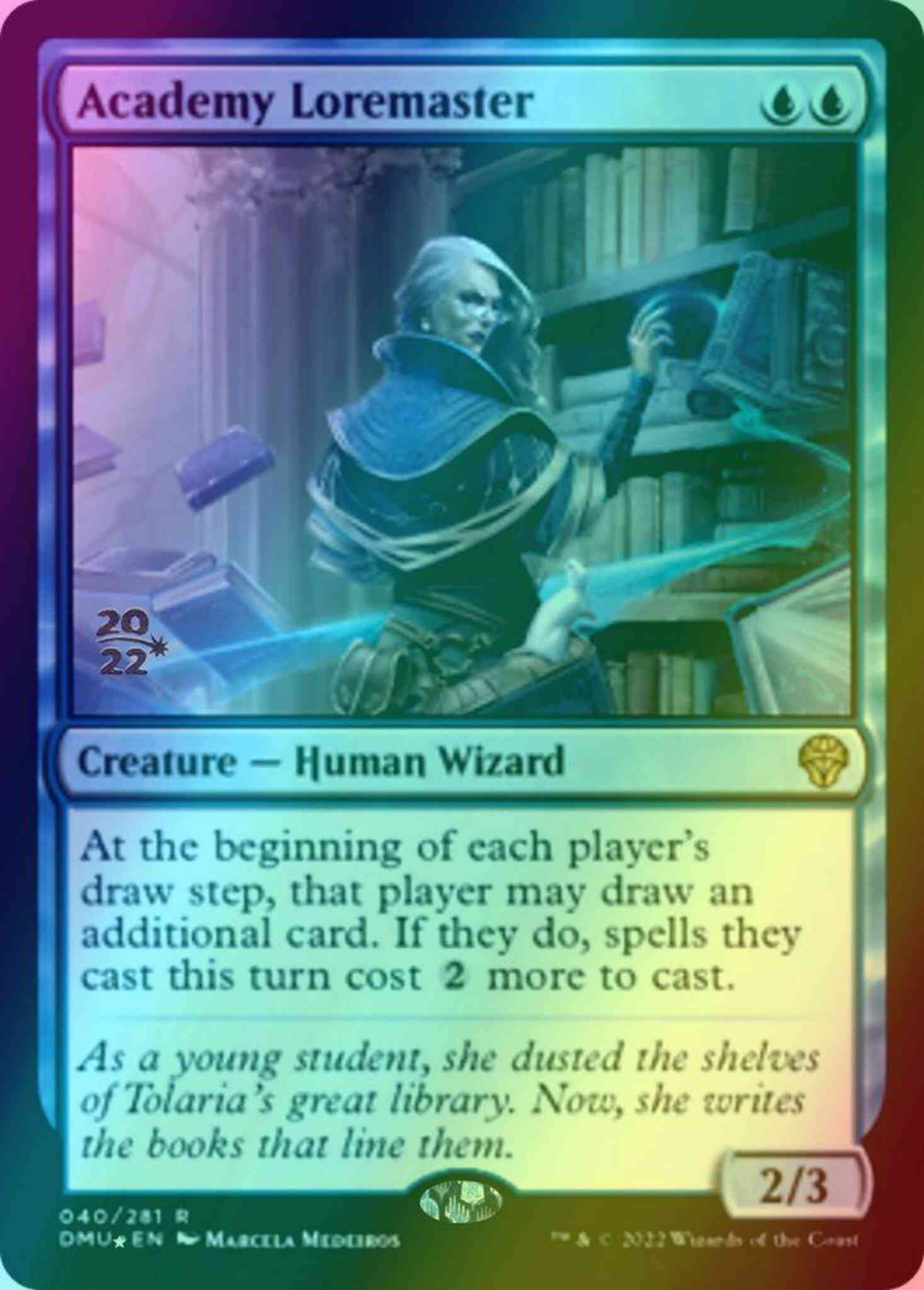 Academy Loremaster [40s] [Prerelease] [Dominaria United: Promos] [Foil]