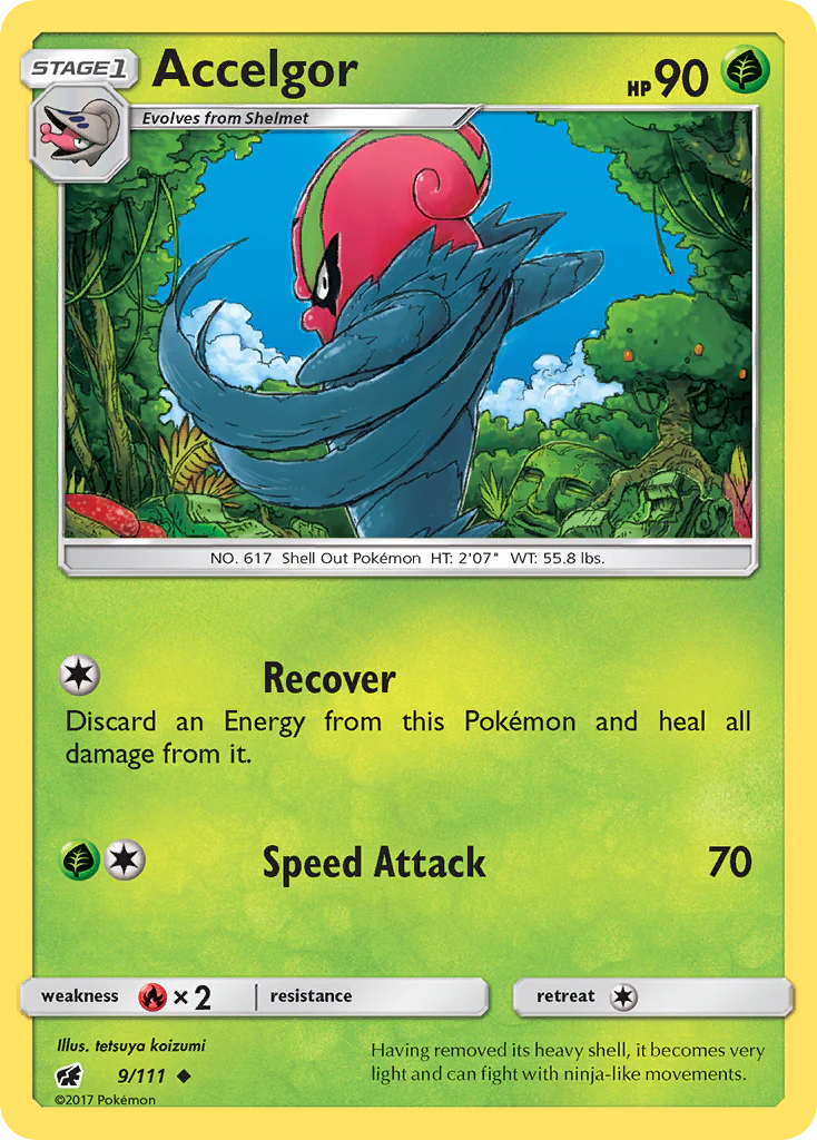 Accelgor - 9/111 - Uncommon [sm4-9] [Reverse Holo]
