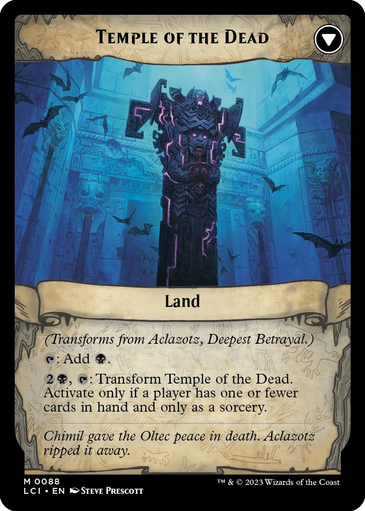Aclazotz, Deepest Betrayal // Temple of the Dead [88] [The Lost Caverns of Ixalan] [Non-Foil] - Image 2