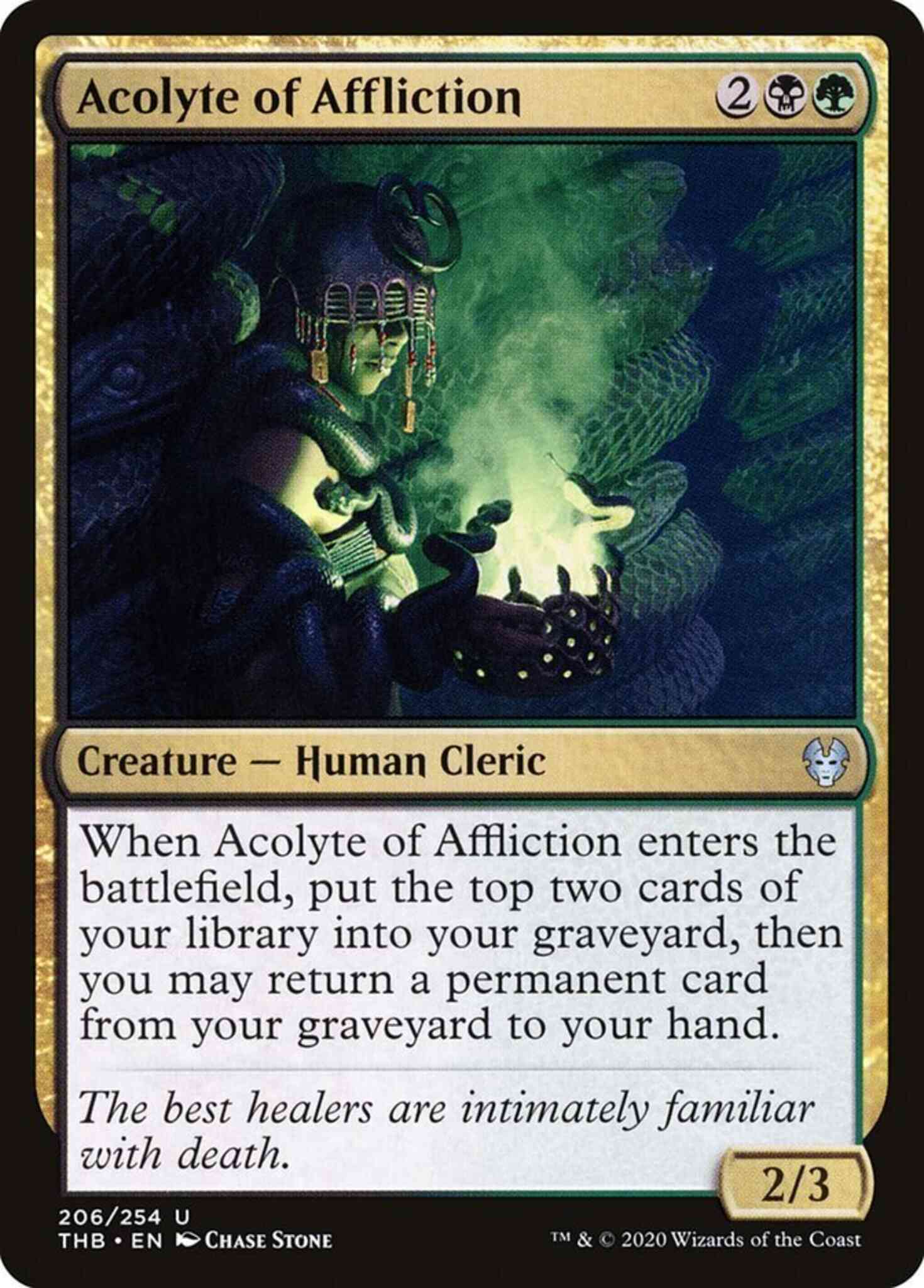 Acolyte of Affliction [206] [Theros Beyond Death] [Non-Foil]