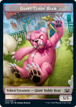 Acorn Stash Token (06) // Giant Teddy Bear Token (05) [Unsanctioned Tokens] [Non-Foil] - Image 2