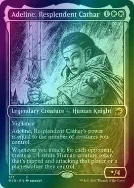 Adeline, Resplendent Cathar [312] [Eternal Night Showcase] [Innistrad: Midnight Hunt] [Foil]