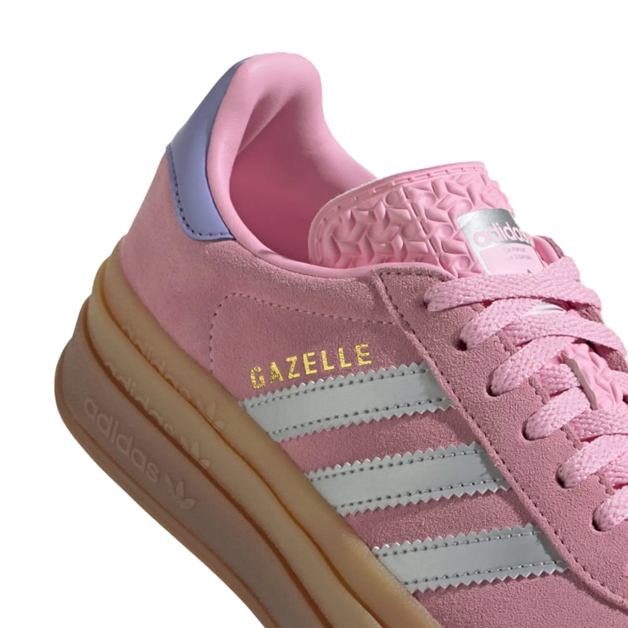 Adidas Gazelle Bold Kids True Pink Gum Silver Purple - Image 6