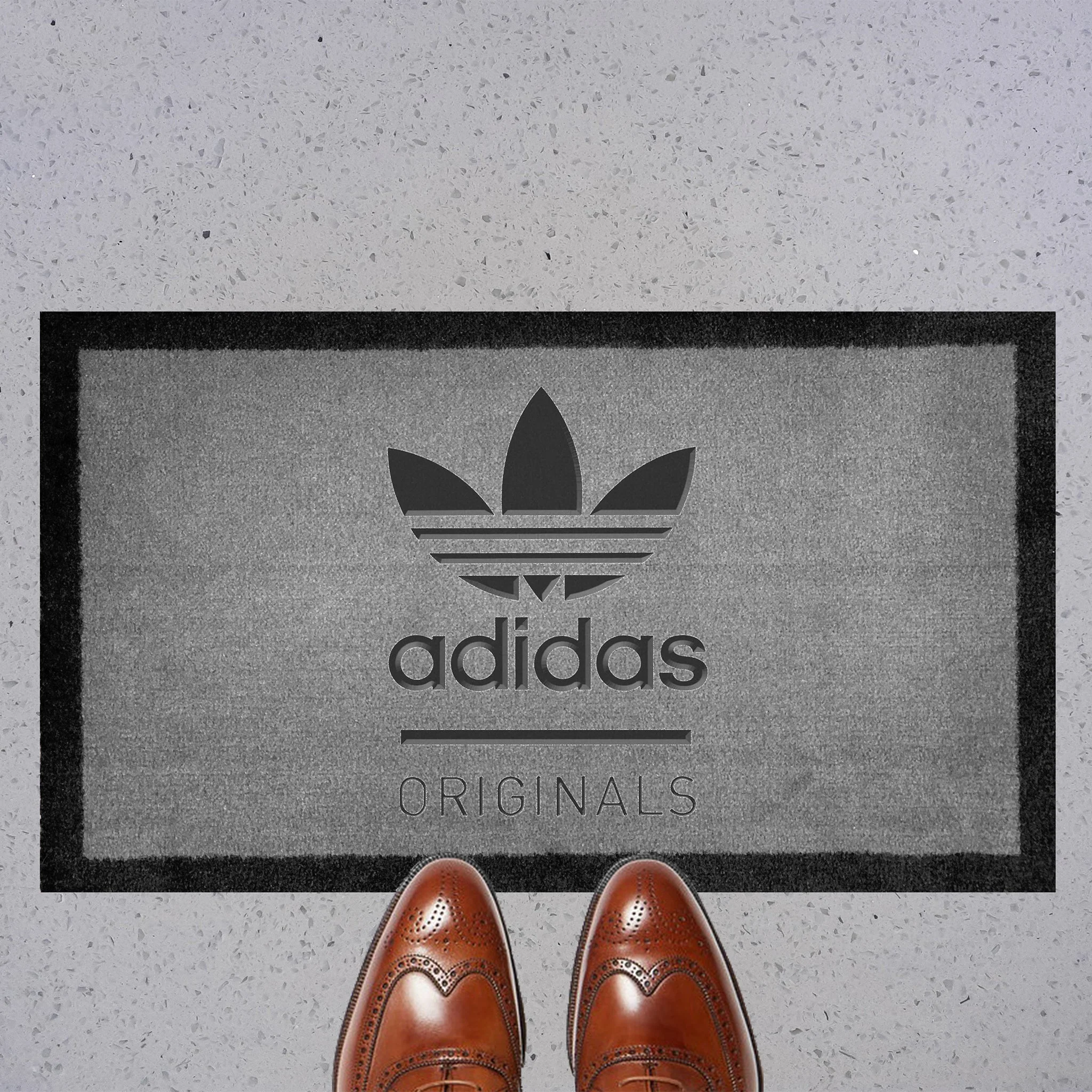 Adidas Originals Light Grey Doormat 70x40cm - Image 2