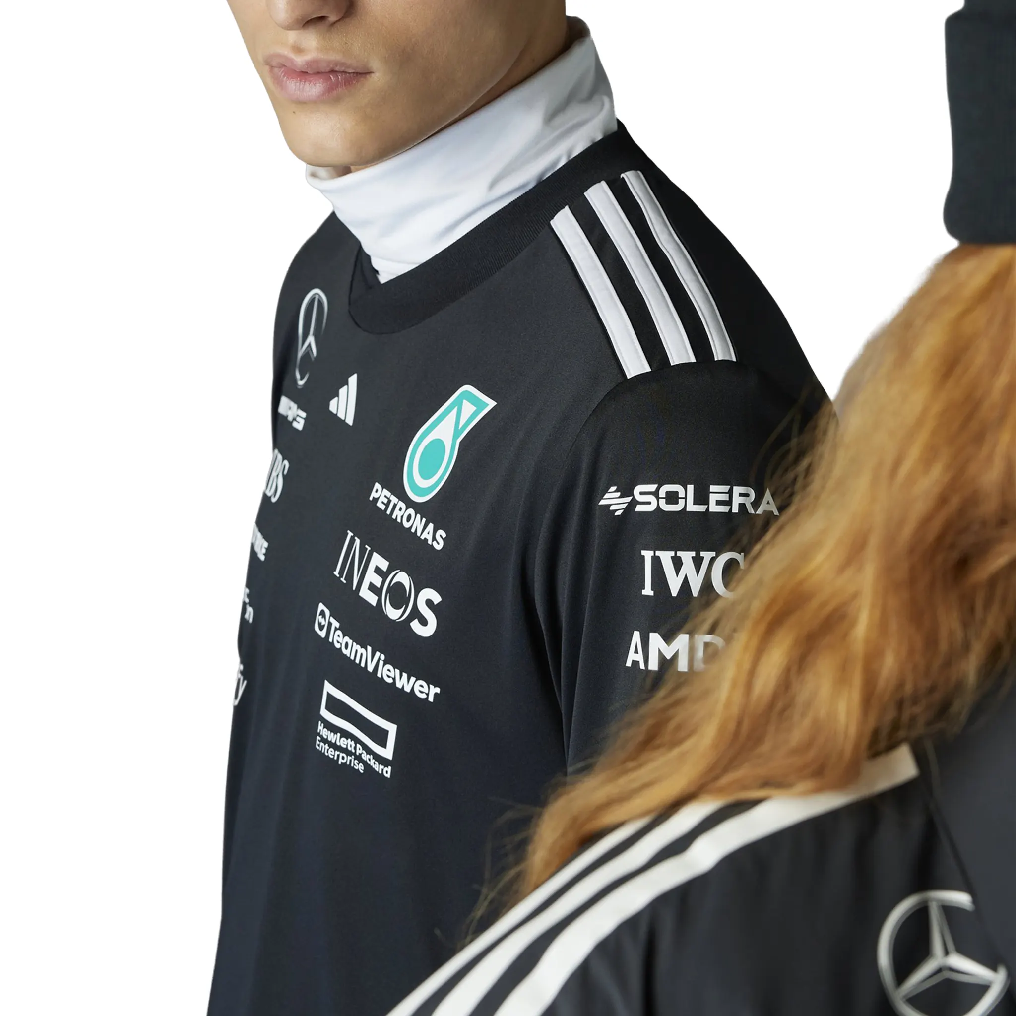 Adidas x Mercedes AMG Petronas Formula One Team Black T-Shirt - Image 6