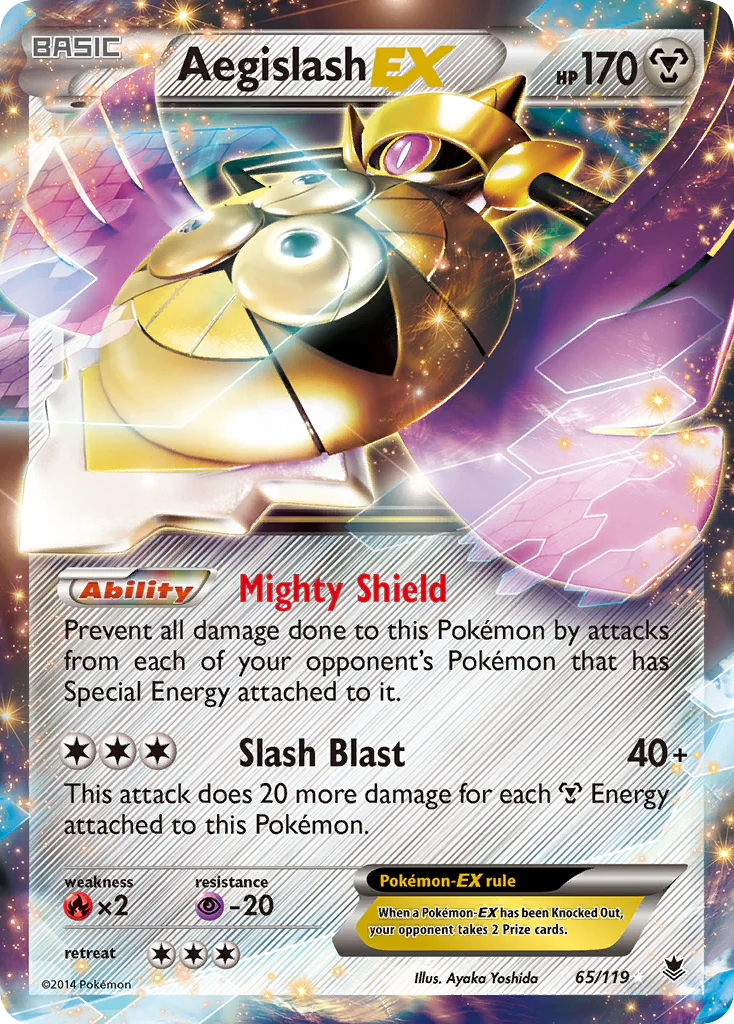 Aegislash-EX - 65/119 - Rare Holo EX [xy4-65] [Ultra]