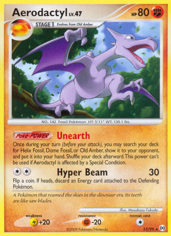 Aerodactyl - 13/99 - Rare [pl4-13] [Non-Holo]