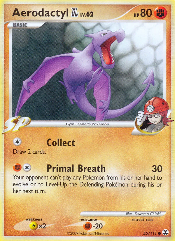 Aerodactyl GL - 55/111 - Common [pl2-55] [Reverse Holo]