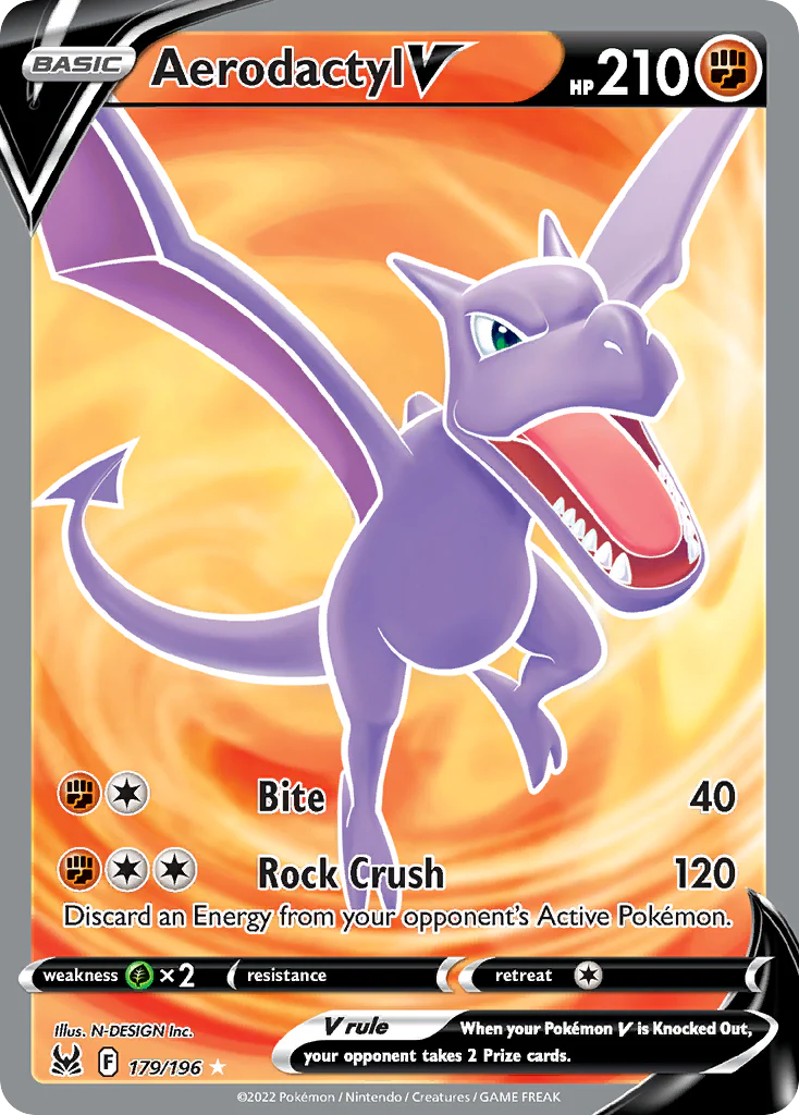 Aerodactyl V - 179/196 - Rare Ultra [swsh11-179] [Ultra]