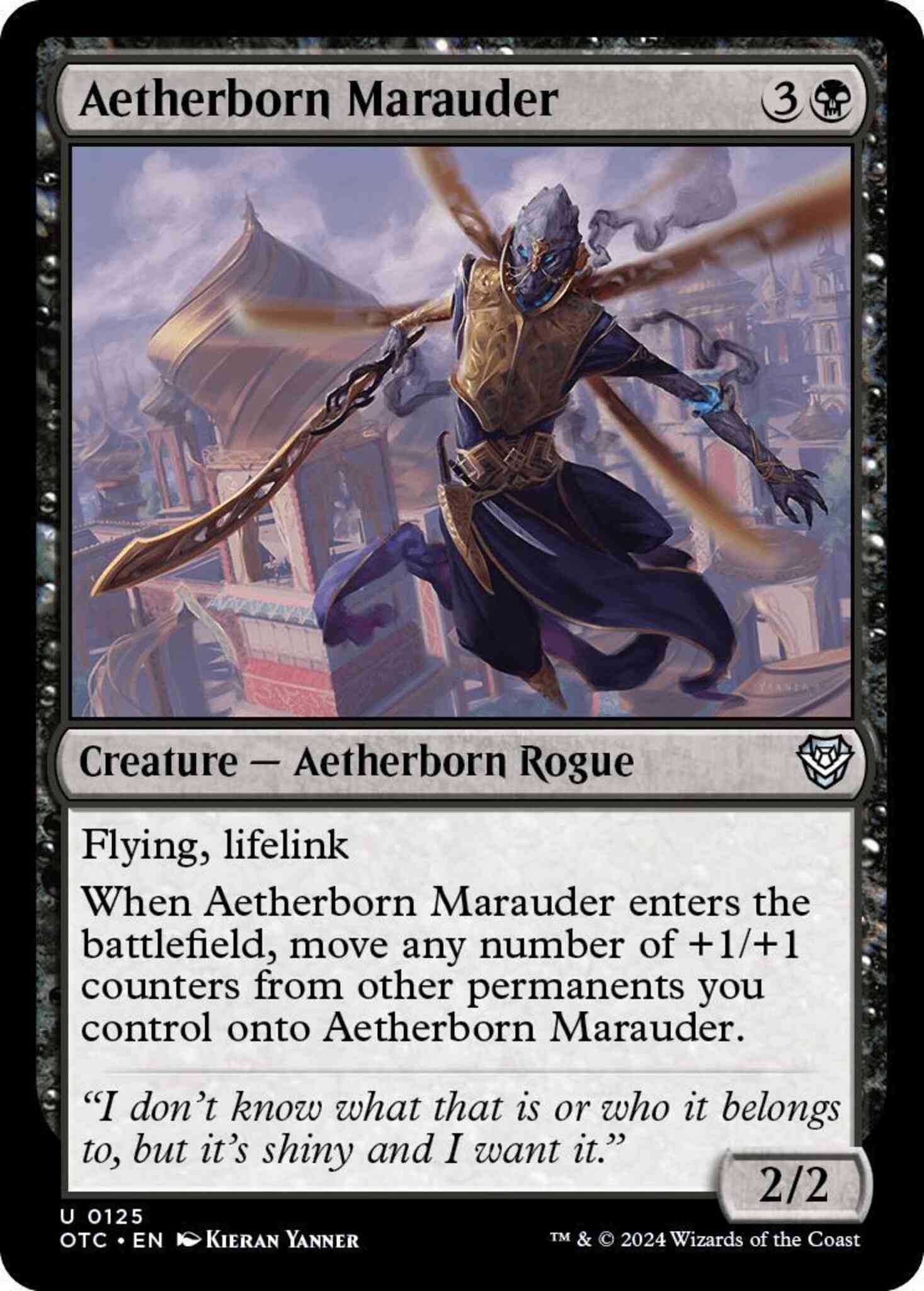 Aetherborn Marauder [125] [Outlaws of Thunder Junction: Commander] [Non-Foil]