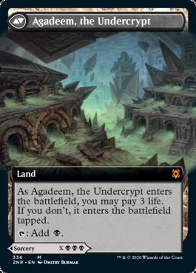 Agadeem's Awakening // Agadeem, the Undercrypt [336] [Extended Art] [Zendikar Rising] [Non-Foil] - Image 2