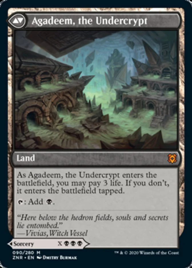 Agadeem's Awakening // Agadeem, the Undercrypt [90] [Zendikar Rising] [Non-Foil] - Image 2