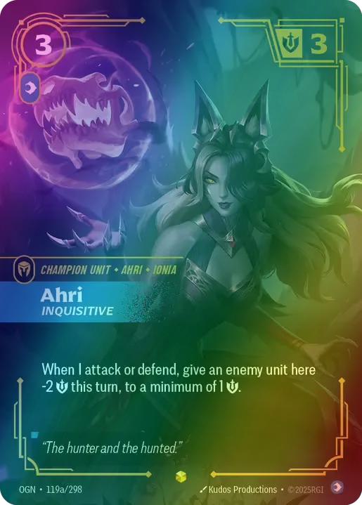 Ahri - Inquisitive (Alternate Art) - 119a/298 [Origins] [Foil]