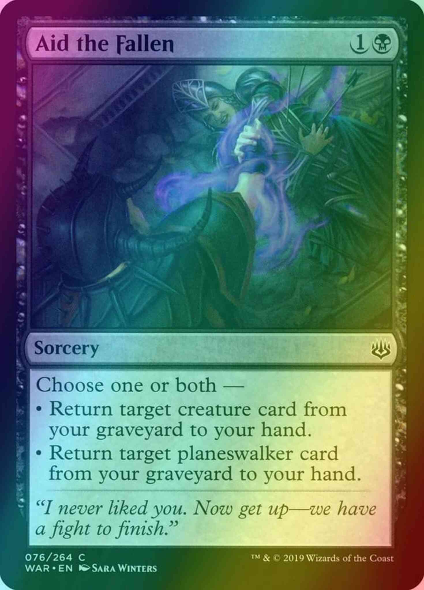 Aid the Fallen [76] [War of the Spark] [Foil]