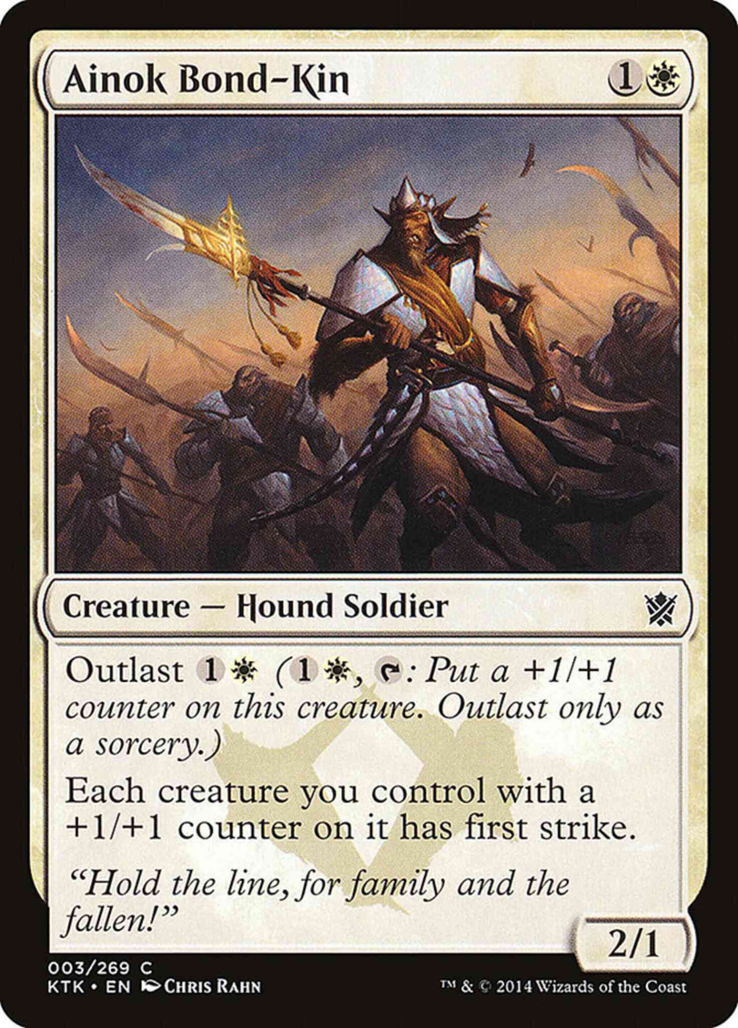 Ainok Bond-Kin [3] [Khans Of Tarkir] [Non-Foil]