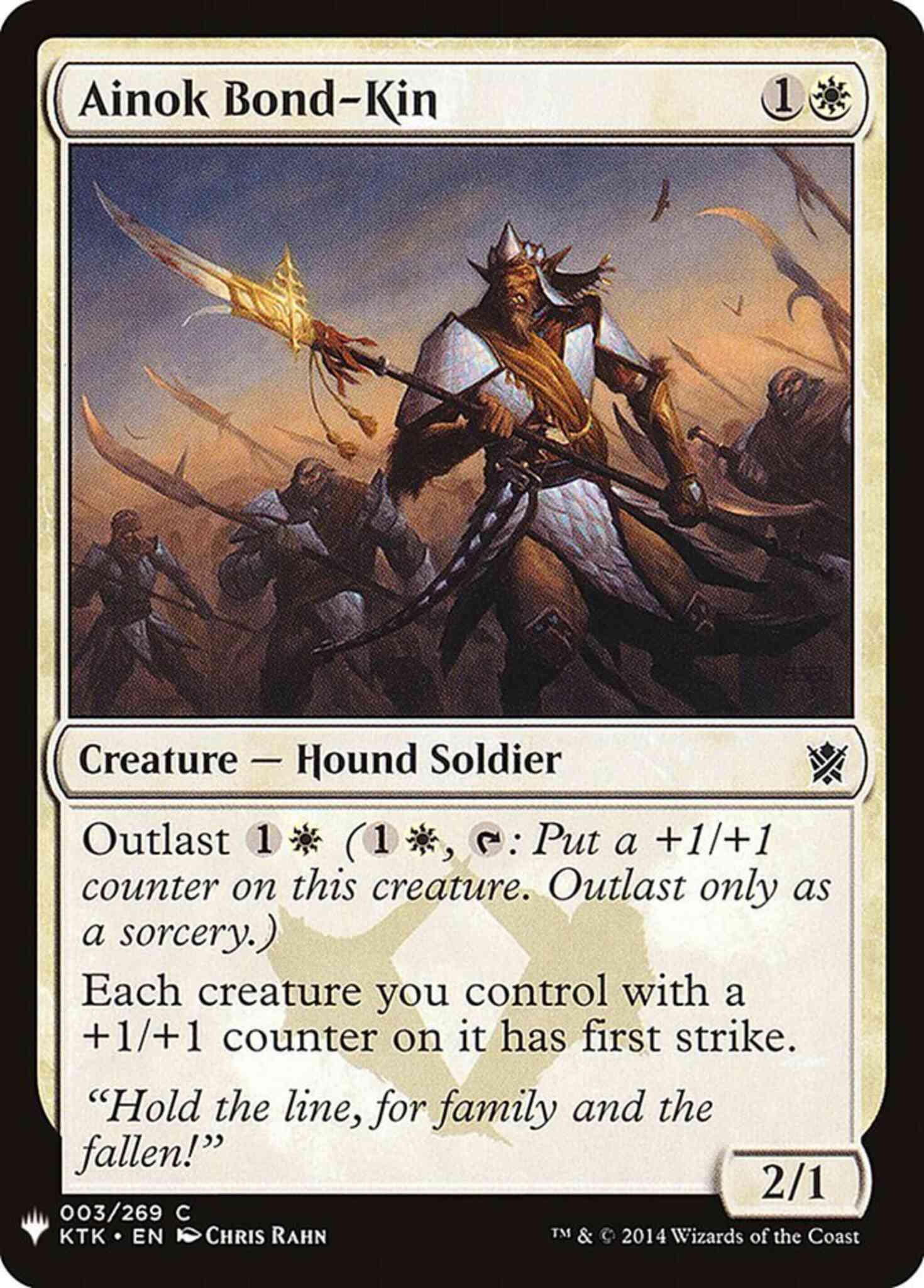 Ainok Bond-Kin [KTK-3] [The List] [Non-Foil]