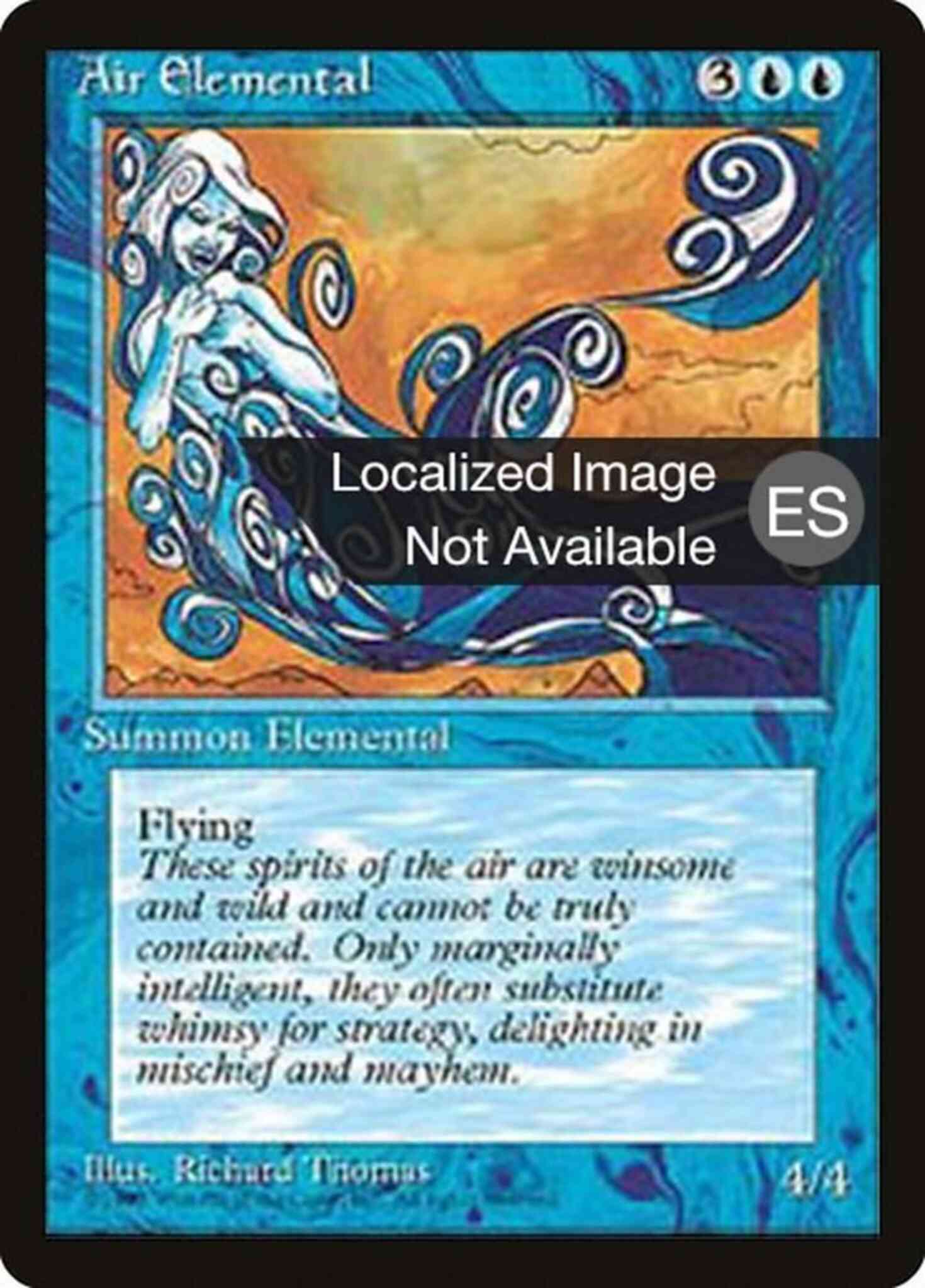 Air Elemental - Portuguese [59] [Fourth Edition Black Border: Portuguese] [Non-Foil]