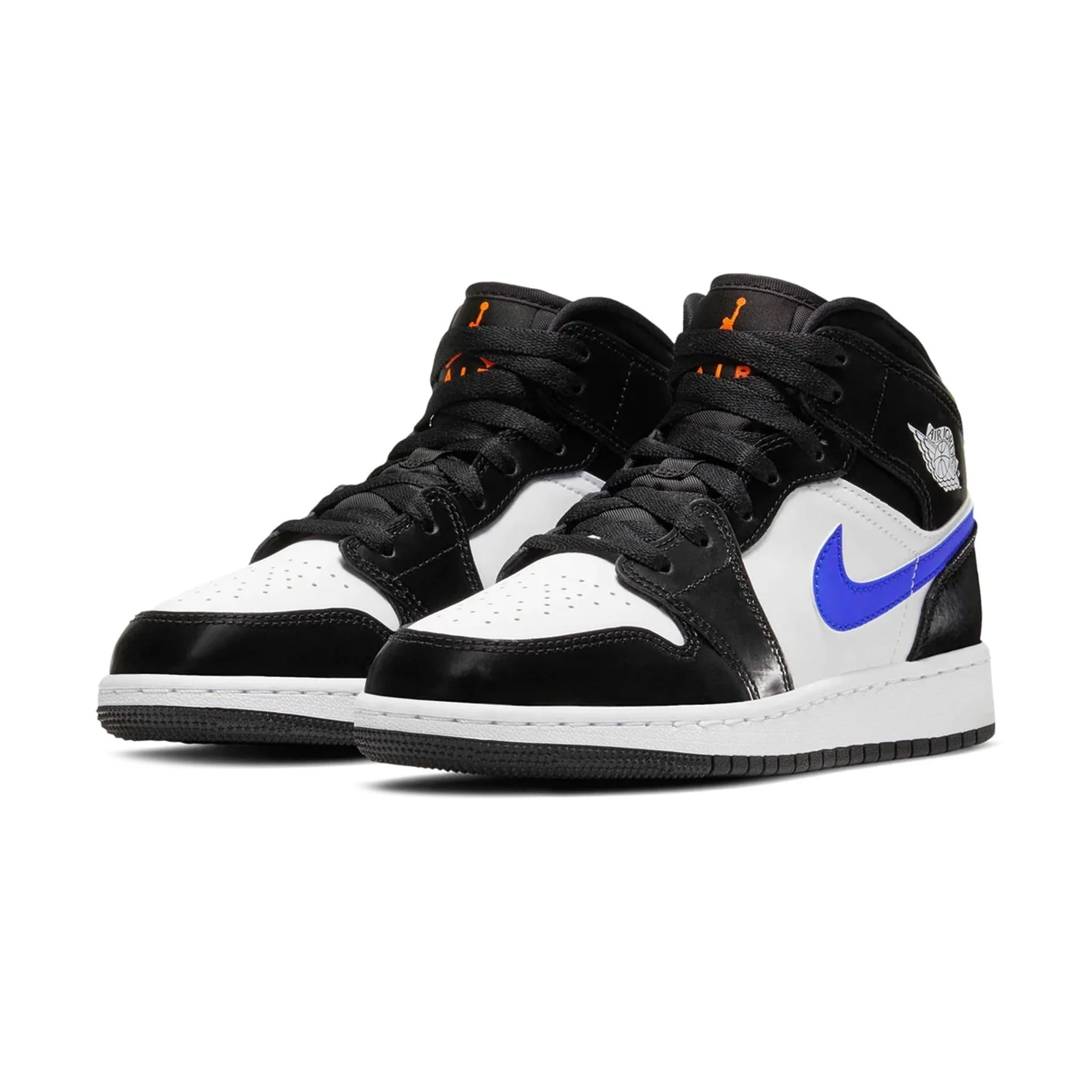 Air Jordan 1 Mid Black Racer Blue (GS) - Image 2