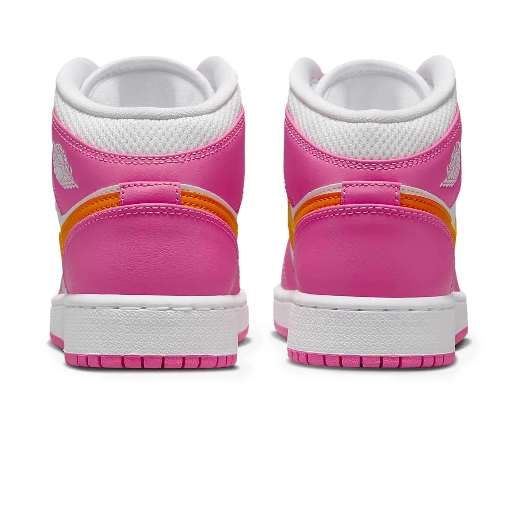 Air Jordan 1 Mid Pinksickle Safety Orange (GS) - Image 4