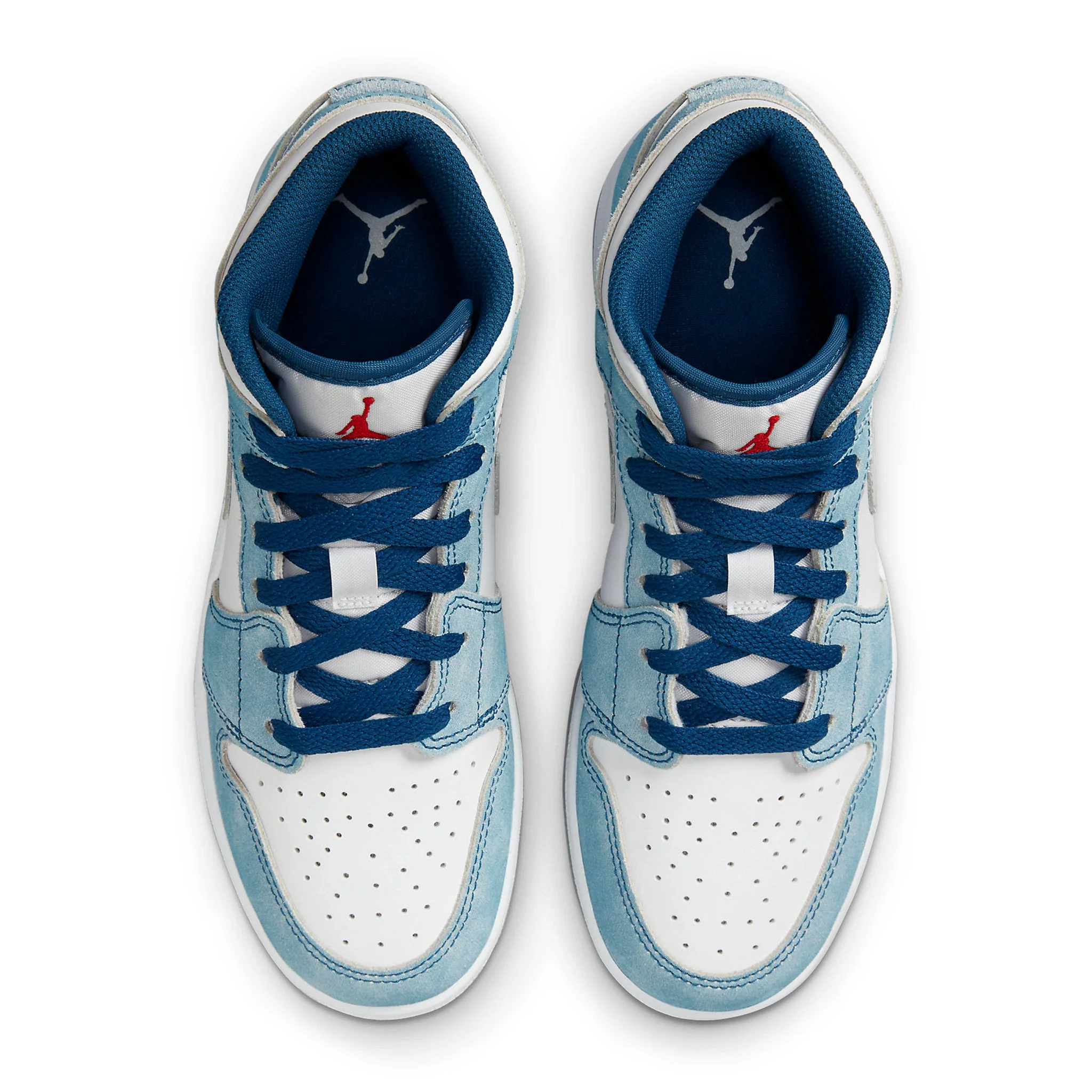 Air Jordan 1 Mid SE French Blue Light Steel (GS) - Image 3