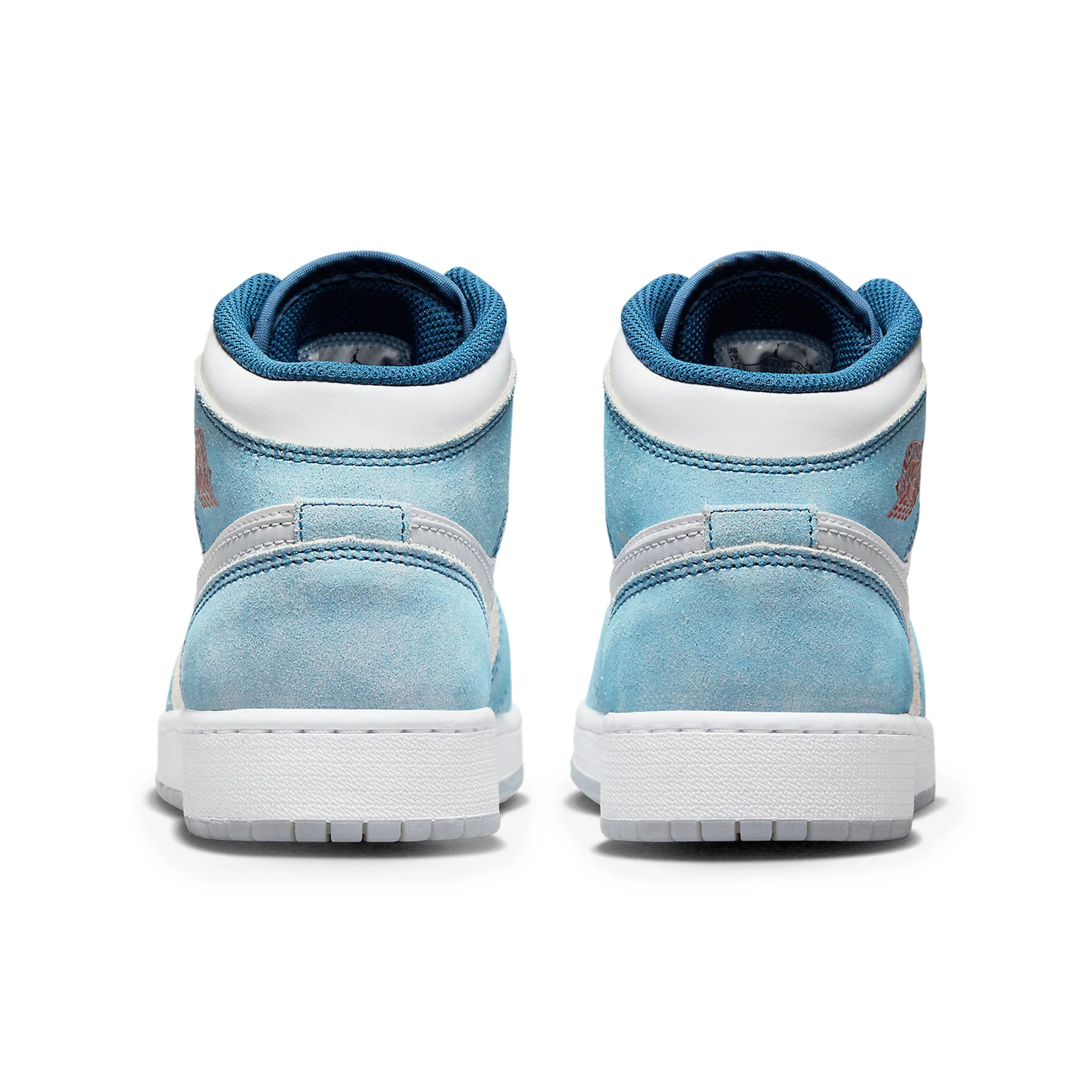 Air Jordan 1 Mid SE French Blue Light Steel (GS) - Image 4
