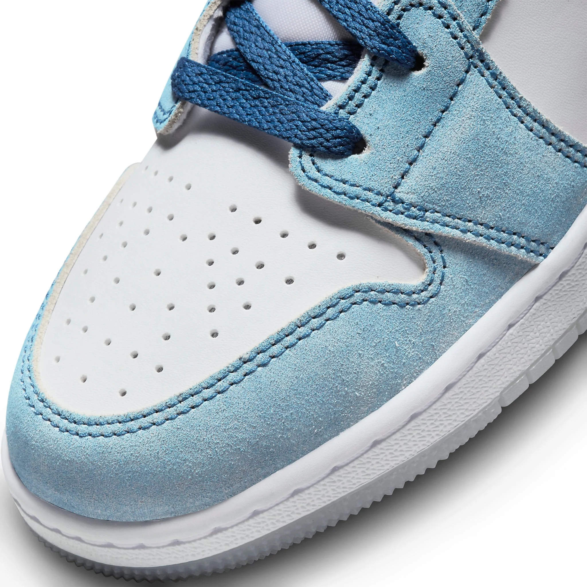 Air Jordan 1 Mid SE French Blue Light Steel (GS) - Image 6