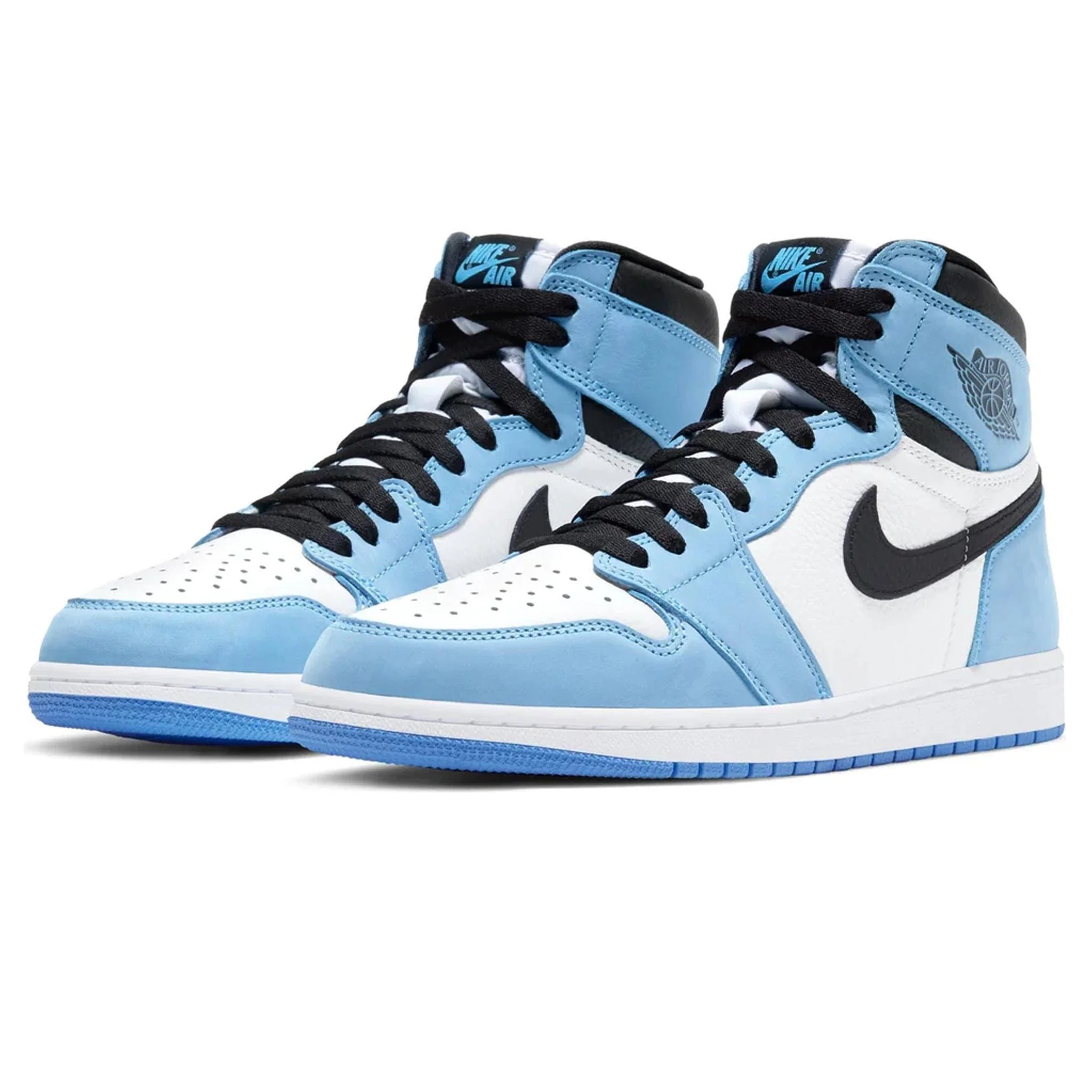 Air Jordan 1 Retro High White UNC University Blue Black - Image 2