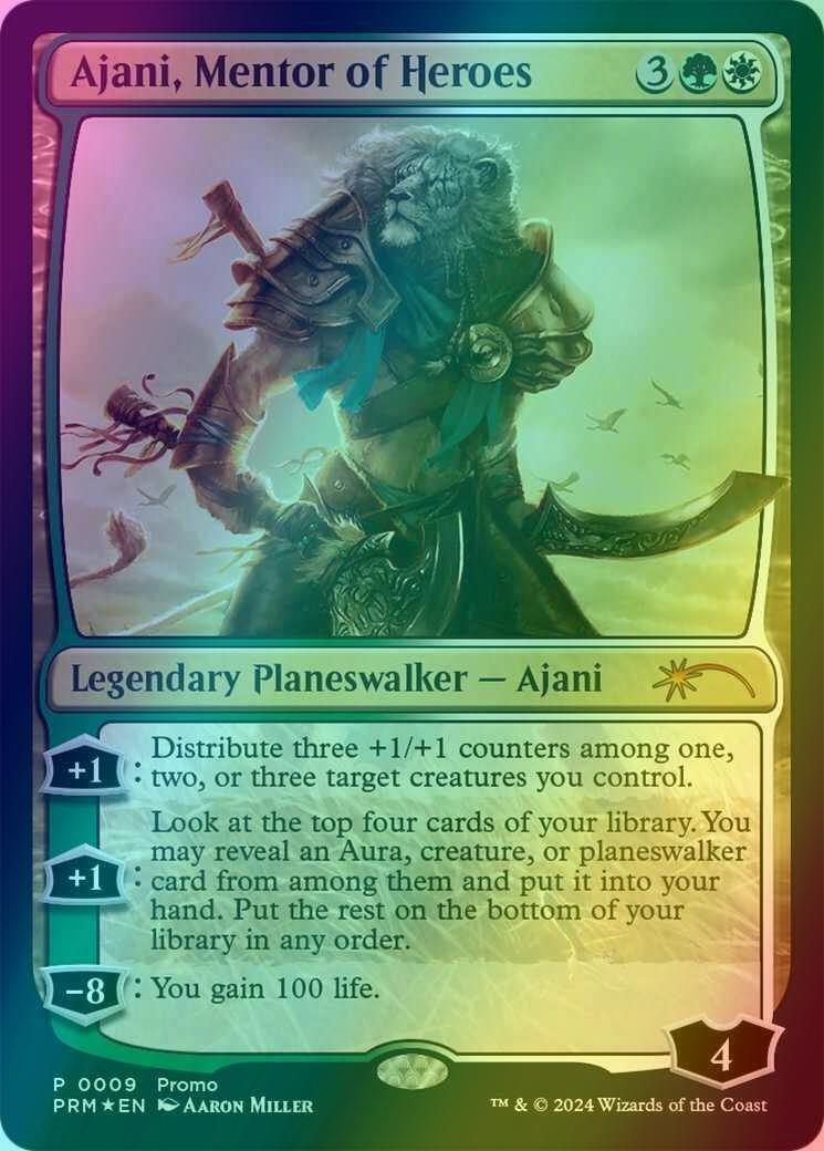Ajani, Mentor of Heroes [9] [Resale Promos] [Foil]